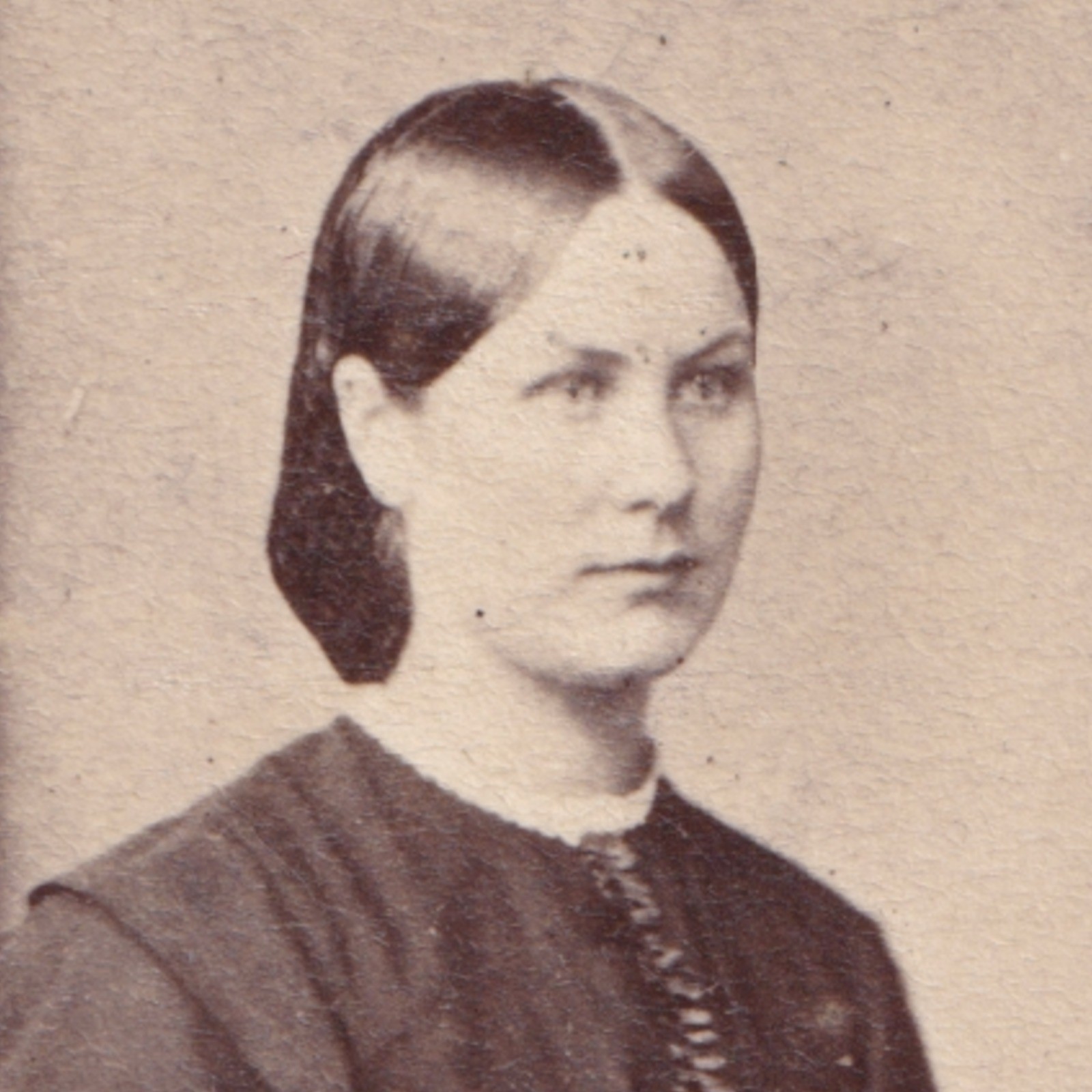 CDV: CDV: Low, Photographer, Glasgow. Young Woman in Dark Dress.: catalogue image 2