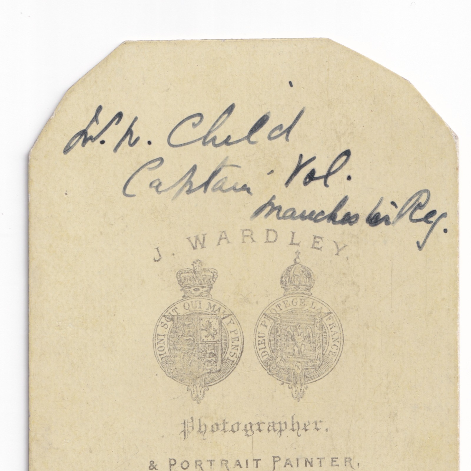 CDV: CDV: Man in Suit, Wardley, Lytham Card. Possibly Manchester Military Related.: catalogue image 3