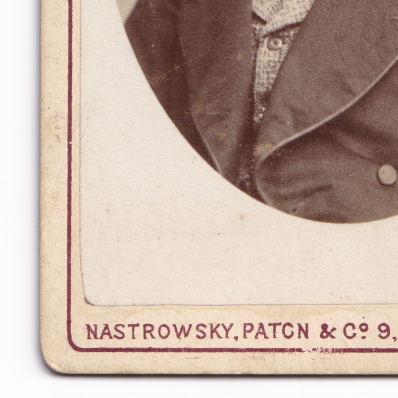 CDV: CDV: Man with Beard, Nastrowsky, Paton & Co Card.: catalogue image 11