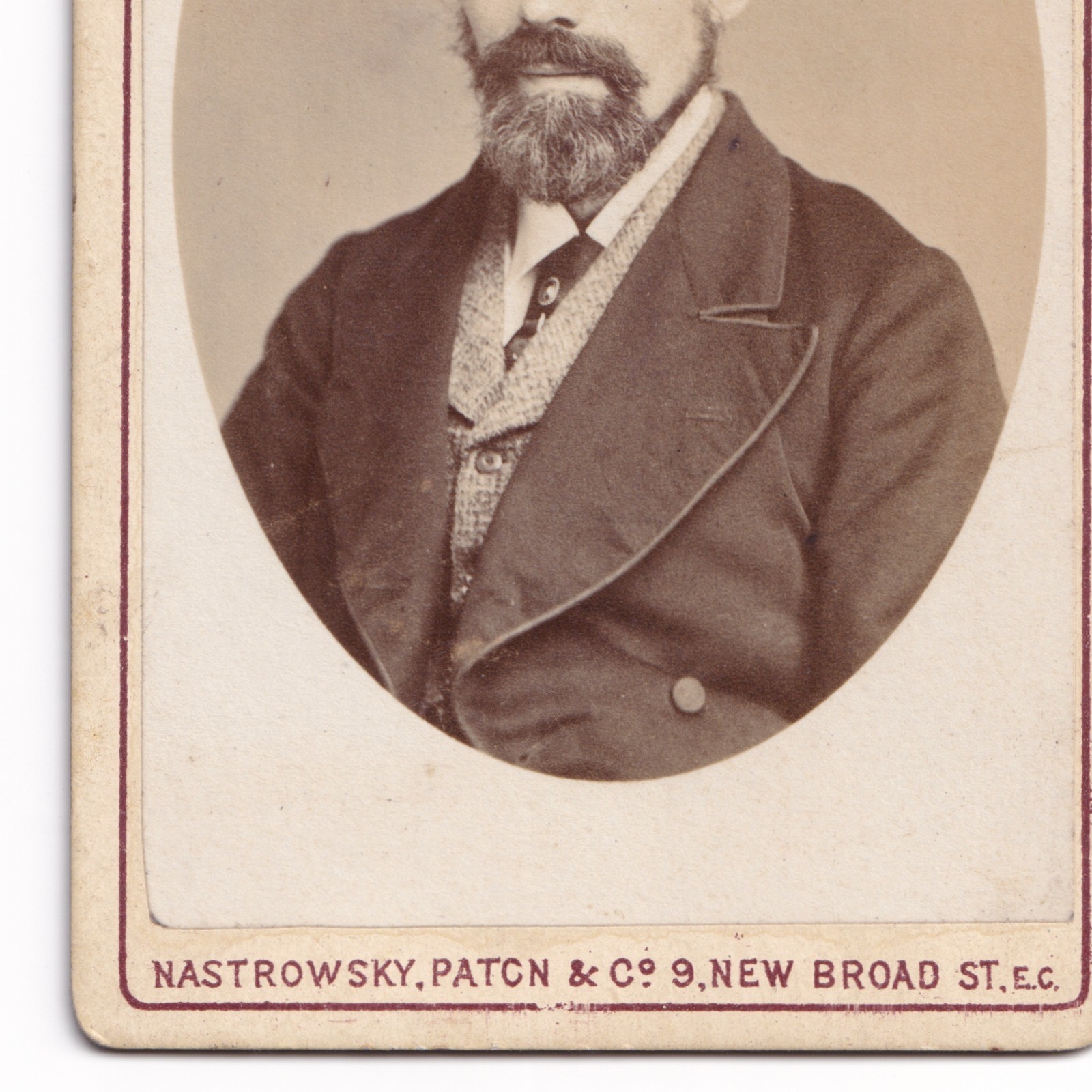 CDV: CDV: Man with Beard, Nastrowsky, Paton & Co Card.: catalogue image 6