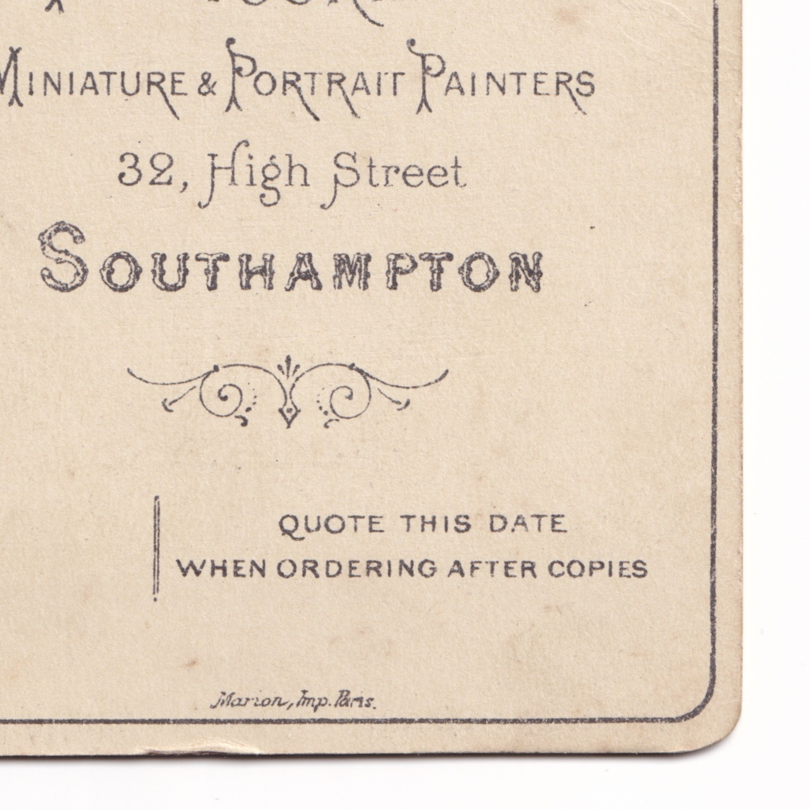CDV: CDV, Man with Long Bushy Beard. Adams and Stilliard, Southampton.: catalogue image 10