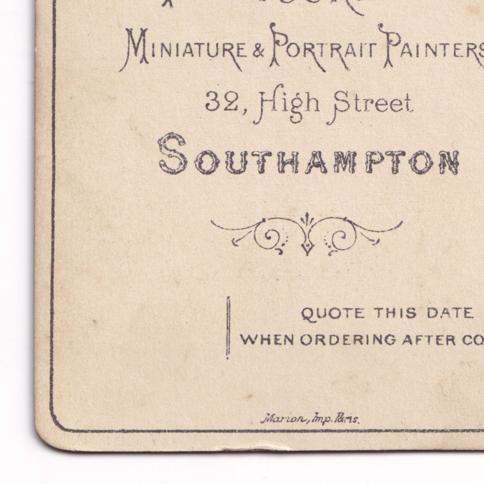 CDV: CDV, Man with Long Bushy Beard. Adams and Stilliard, Southampton.: catalogue image 11