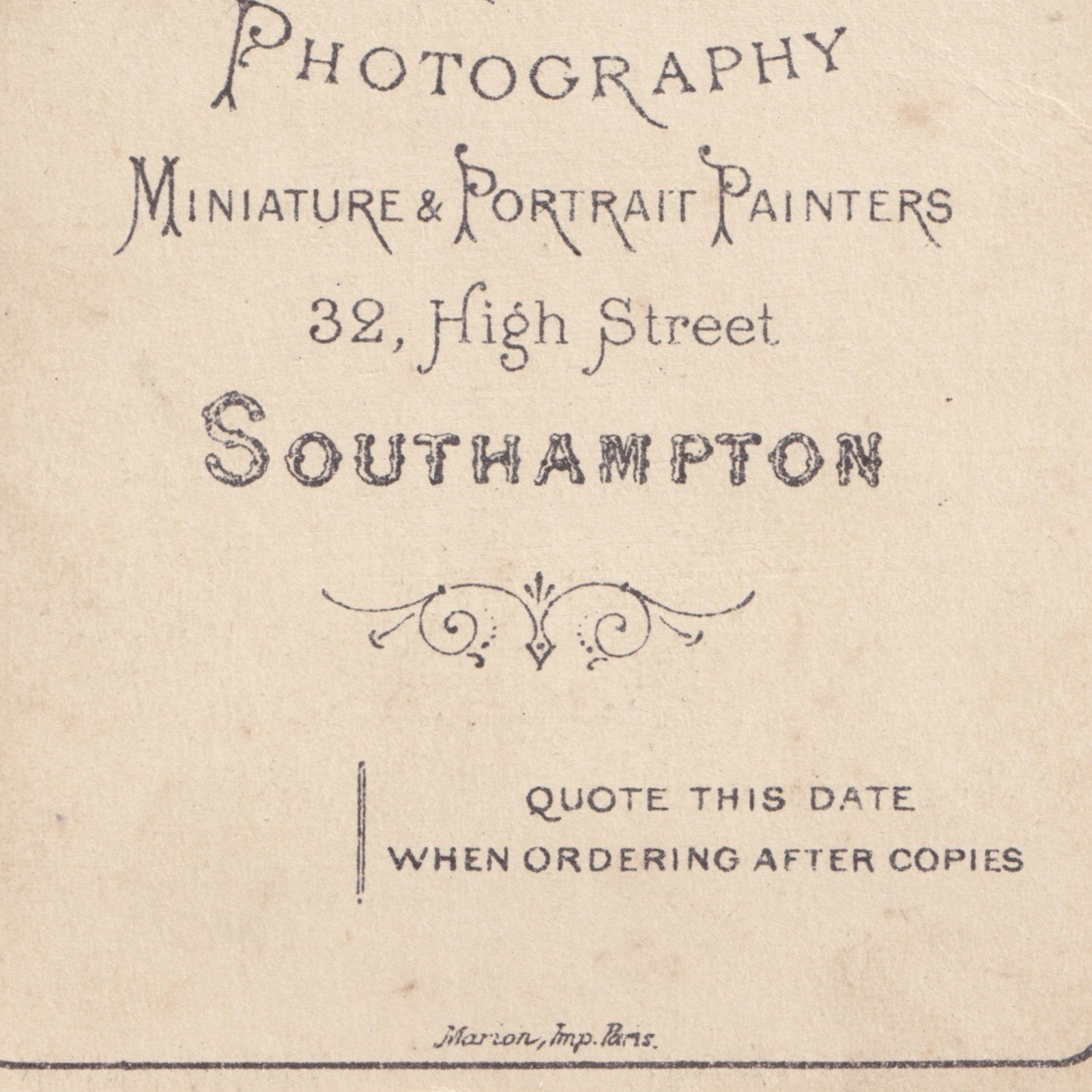 CDV: CDV, Man with Long Bushy Beard. Adams and Stilliard, Southampton.: catalogue image 13