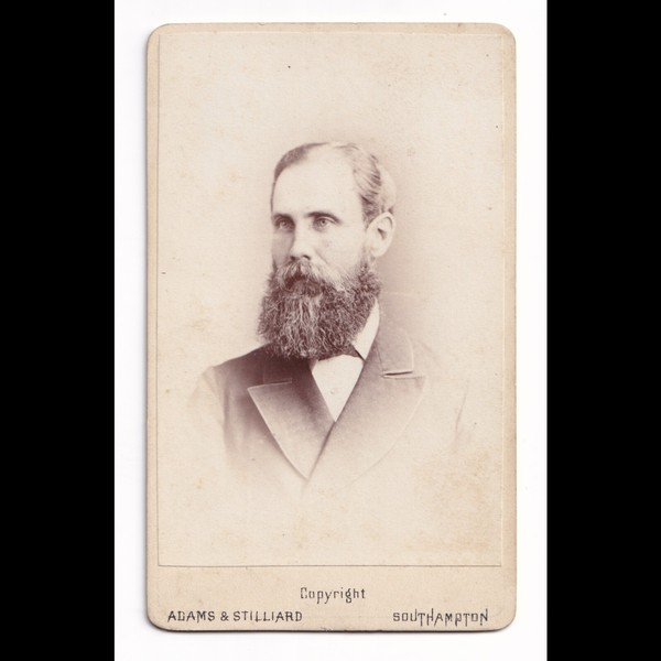 CDV: CDV, Man with Long Bushy Beard. Adams and Stilliard, Southampton.: catalogue image 1