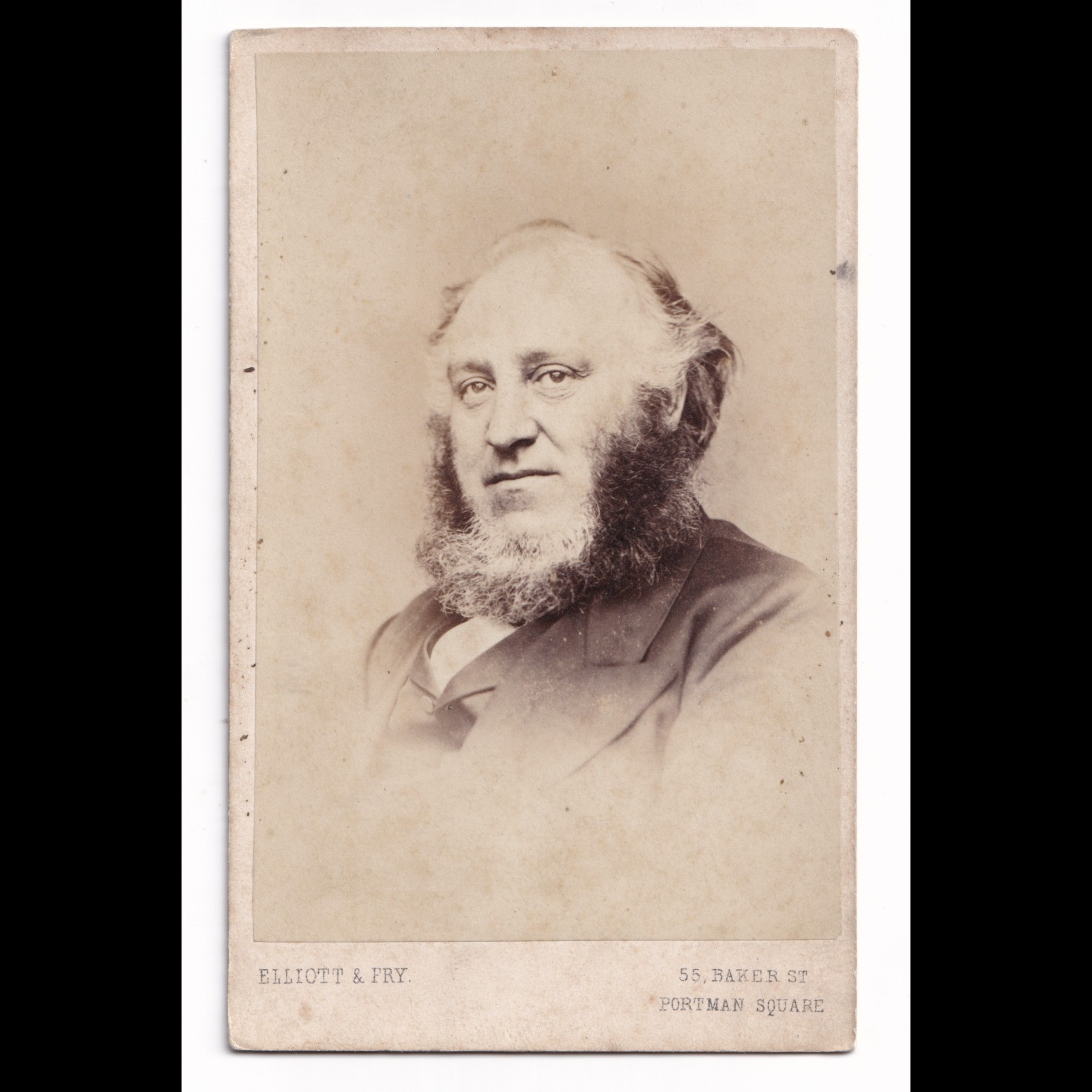 CDV: CDV, Man with Mutton Chops. Elliott & Fry Card, Baker St.: catalogue image 1