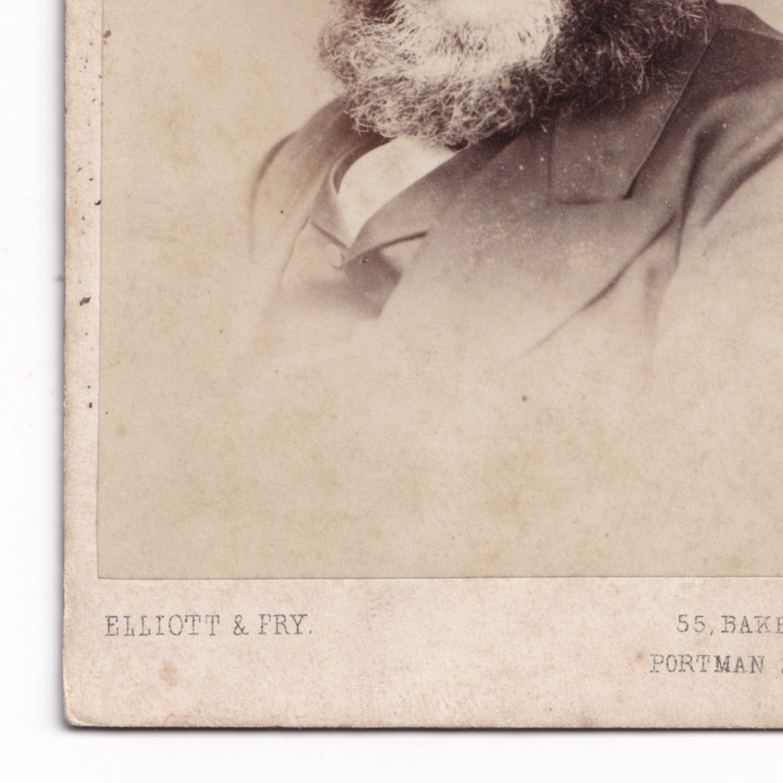 CDV: CDV, Man with Mutton Chops. Elliott & Fry Card, Baker St.: catalogue image 9