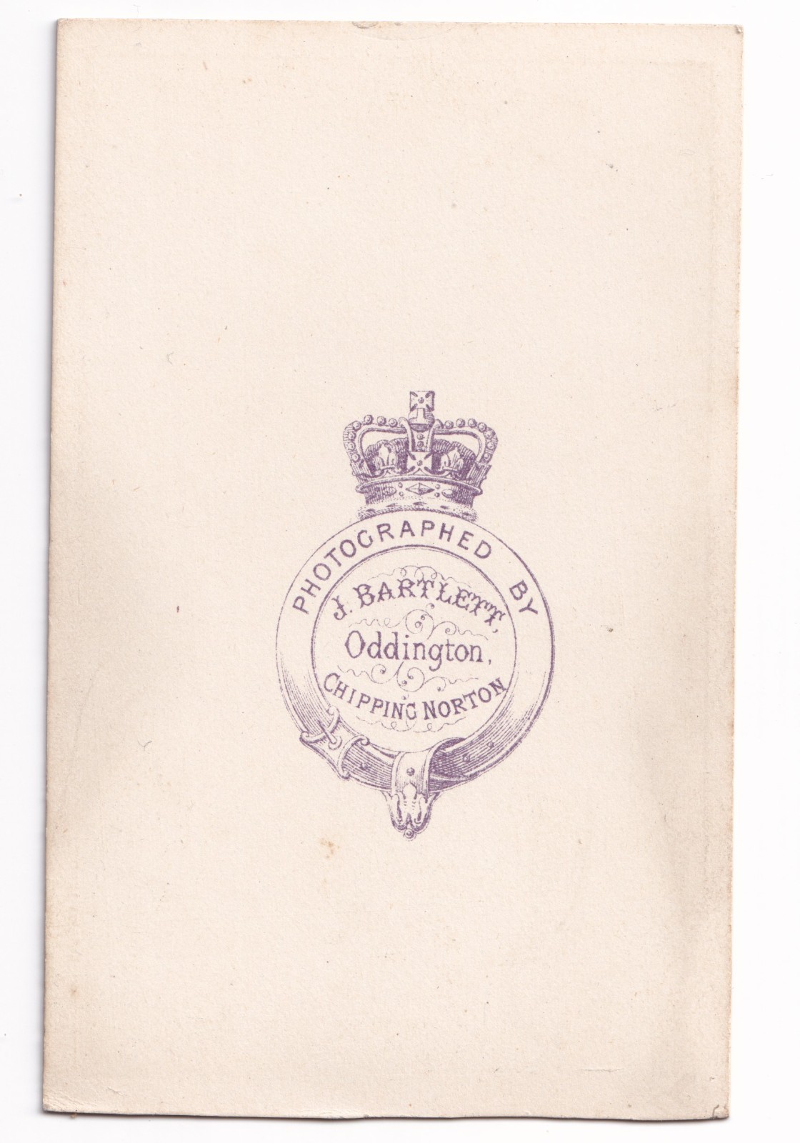 CDV: CDV, Man, Woman, Children, Likely Family. J Bartlett, Oddington, Chipping Norton: catalogue image 2