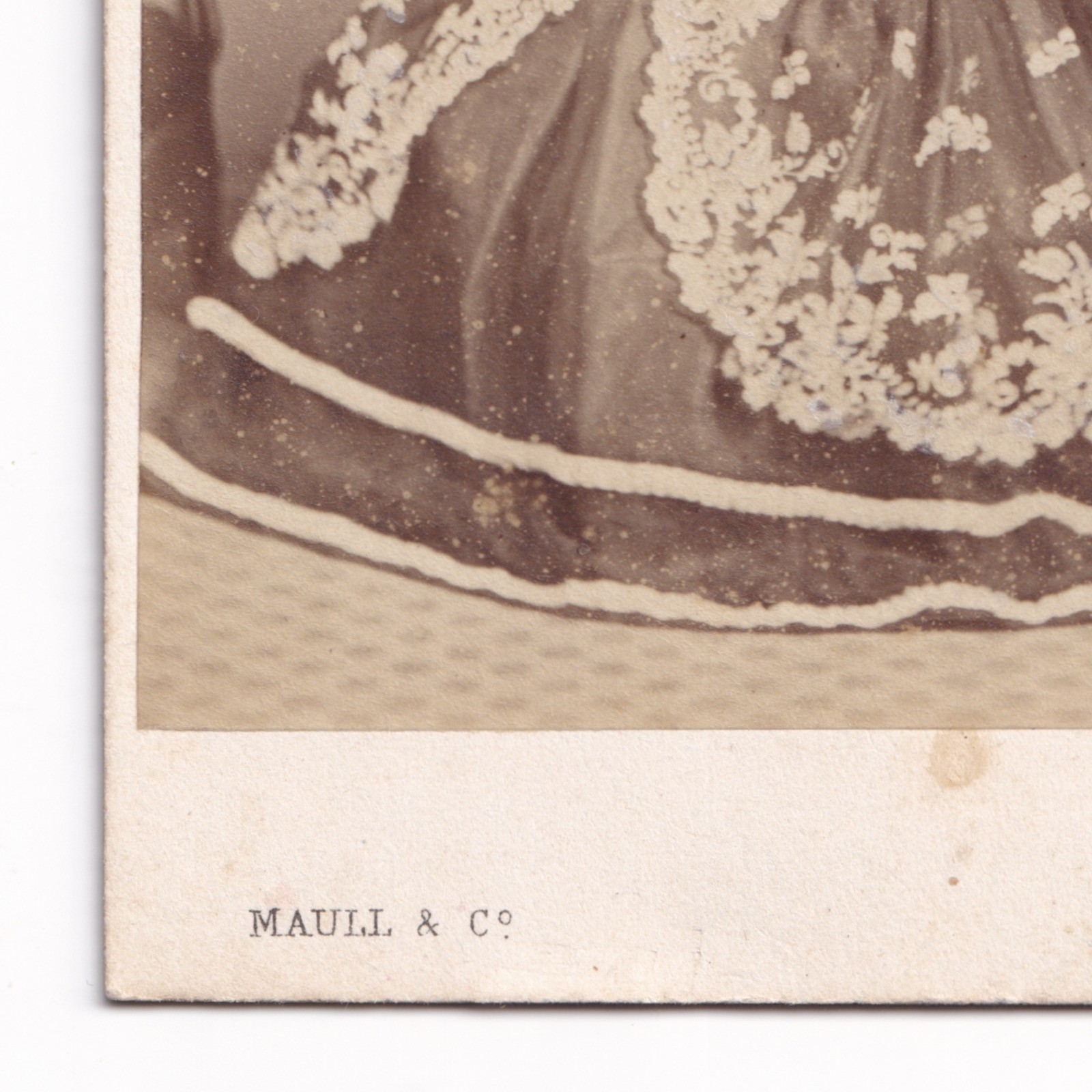 CDV: CDV: Maull & Co Card, London. Colour Tinted, Woman in an Elegant Gown.: catalogue image 11