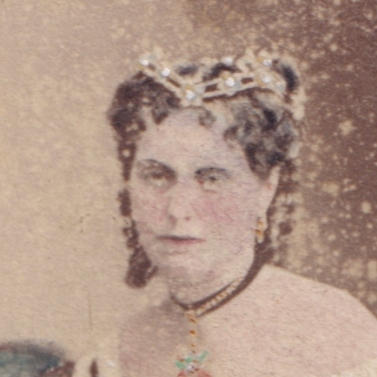 CDV: CDV: Maull & Co Card, London. Colour Tinted, Woman in an Elegant Gown.: catalogue image 3