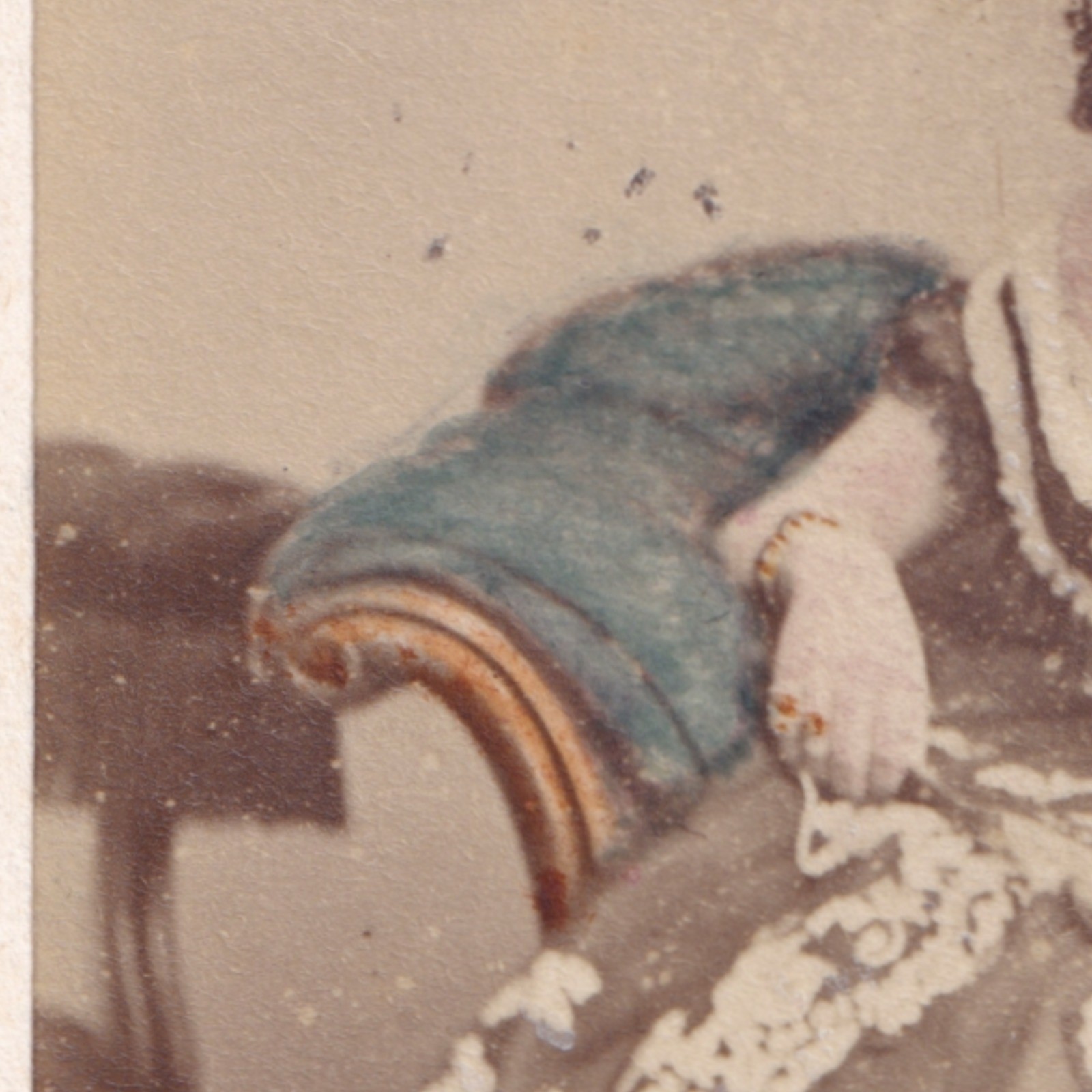 CDV: CDV: Maull & Co Card, London. Colour Tinted, Woman in an Elegant Gown.: catalogue image 4