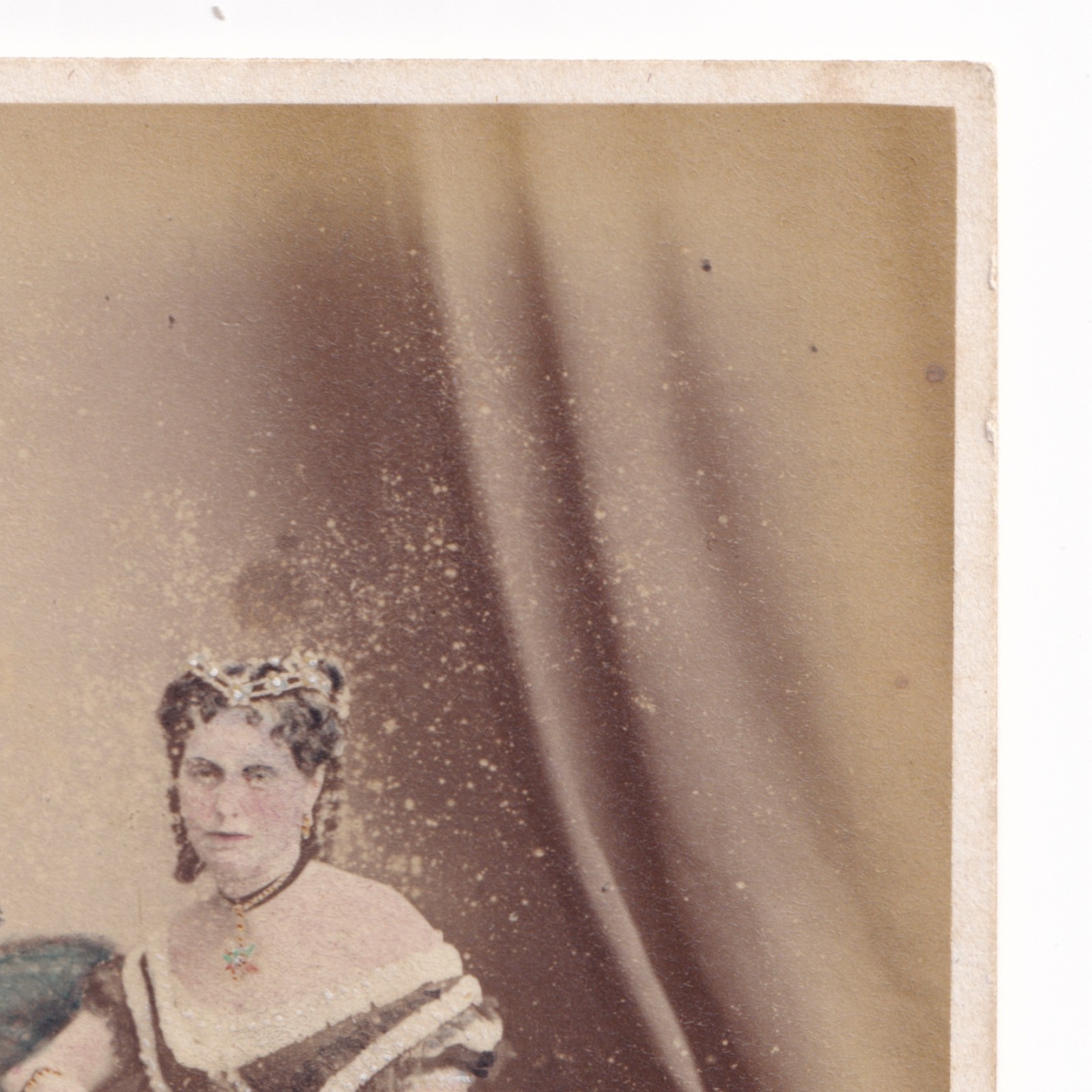 CDV: CDV: Maull & Co Card, London. Colour Tinted, Woman in an Elegant Gown.: catalogue image 9