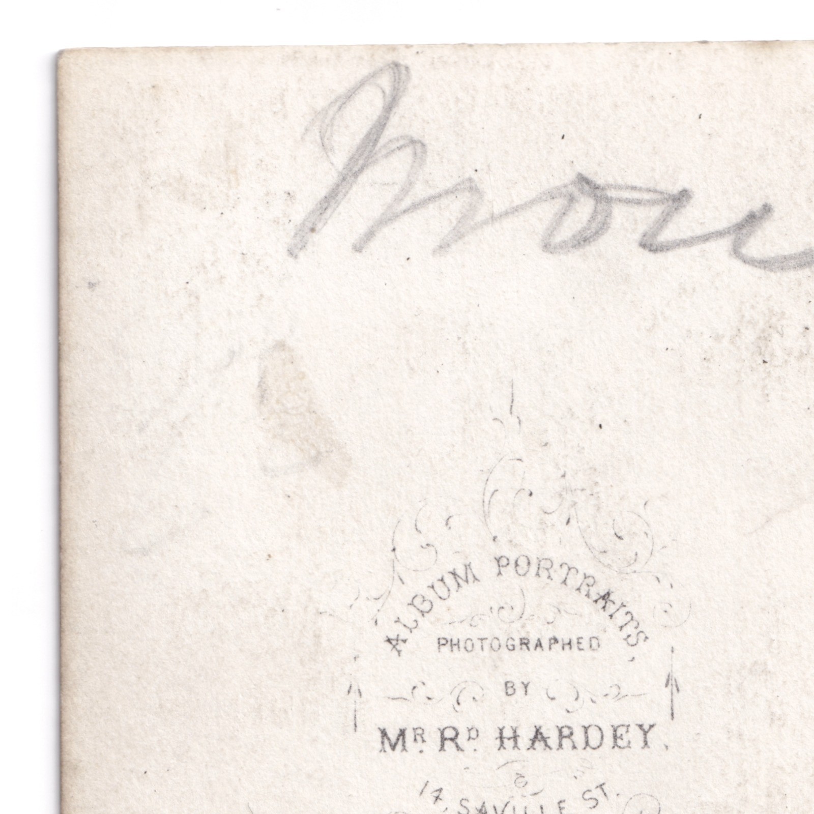 CDV: CDV: Mr Hardey Card, Hull. Seated Man.: catalogue image 10