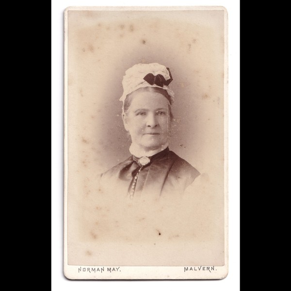 CDV: CDV: Norman May, Malvern Card. Woman wearing hat or cap.: catalogue image 1