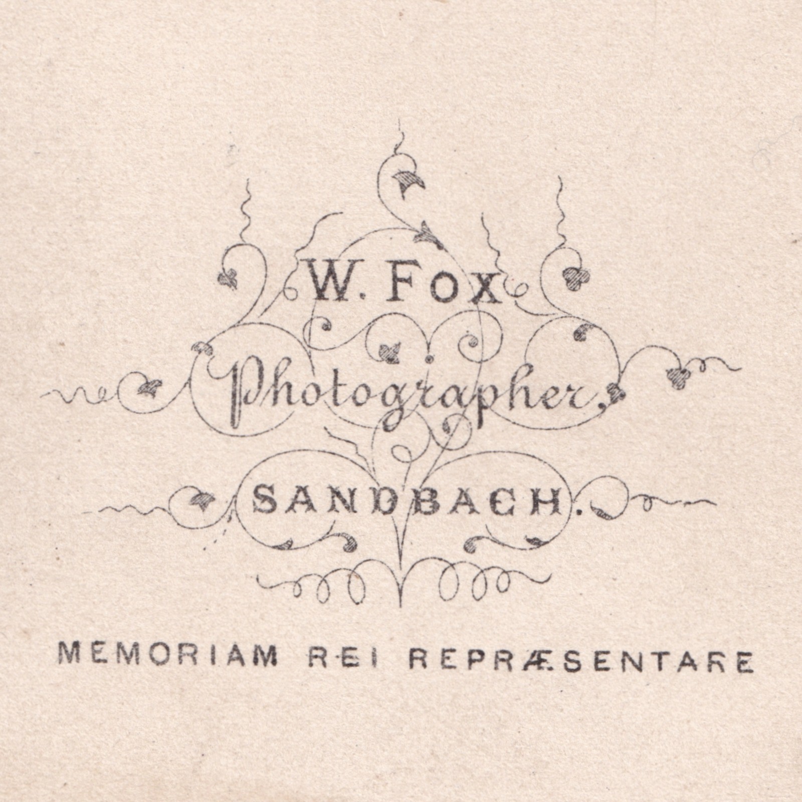 CDV: CDV, Older Man, Seated. W. Fox Card, Sandbach.: catalogue image 16