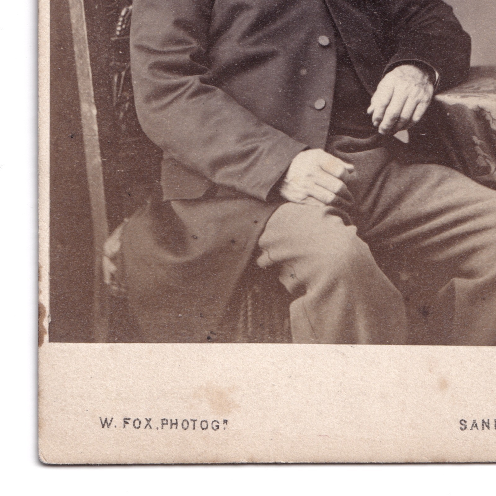 CDV: CDV, Older Man, Seated. W. Fox Card, Sandbach.: catalogue image 6