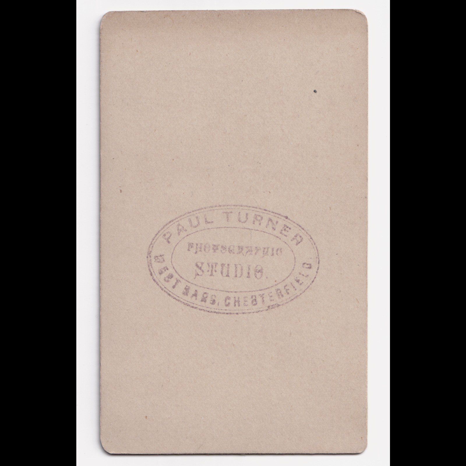 CDV: CDV: Paul Turner Card, Chesterfield. Man with Chin Styled Beard.: catalogue image 5