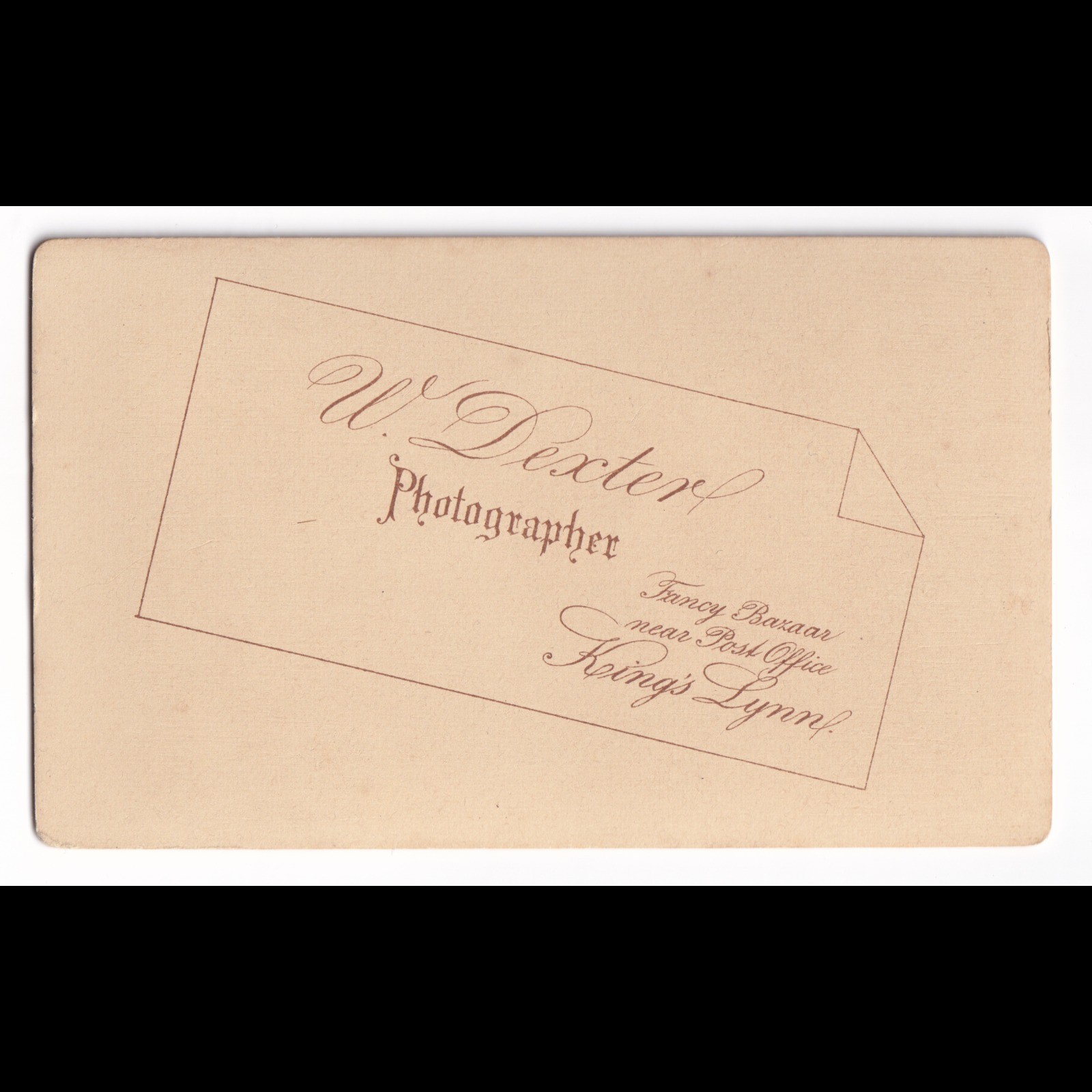CDV: CDV: Seated Gentleman in Formal Attire. Dexter, King’s Lynn Card.: catalogue image 2