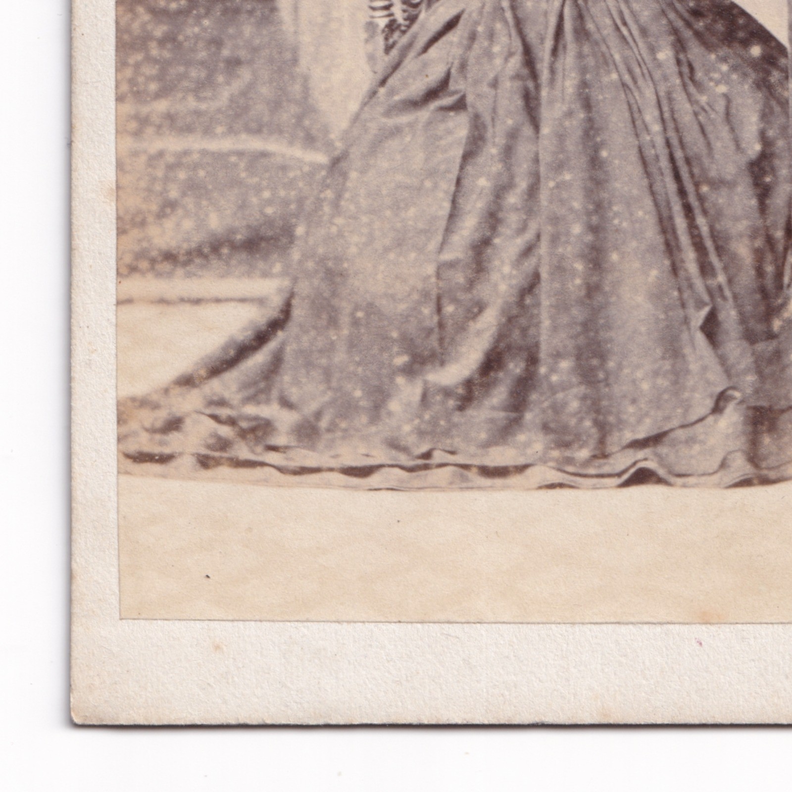 CDV: CDV: Thomas Ayers Card, Yarmouth. Seated Woman, Full Dress, Reading. Ornate Desk: catalogue image 9