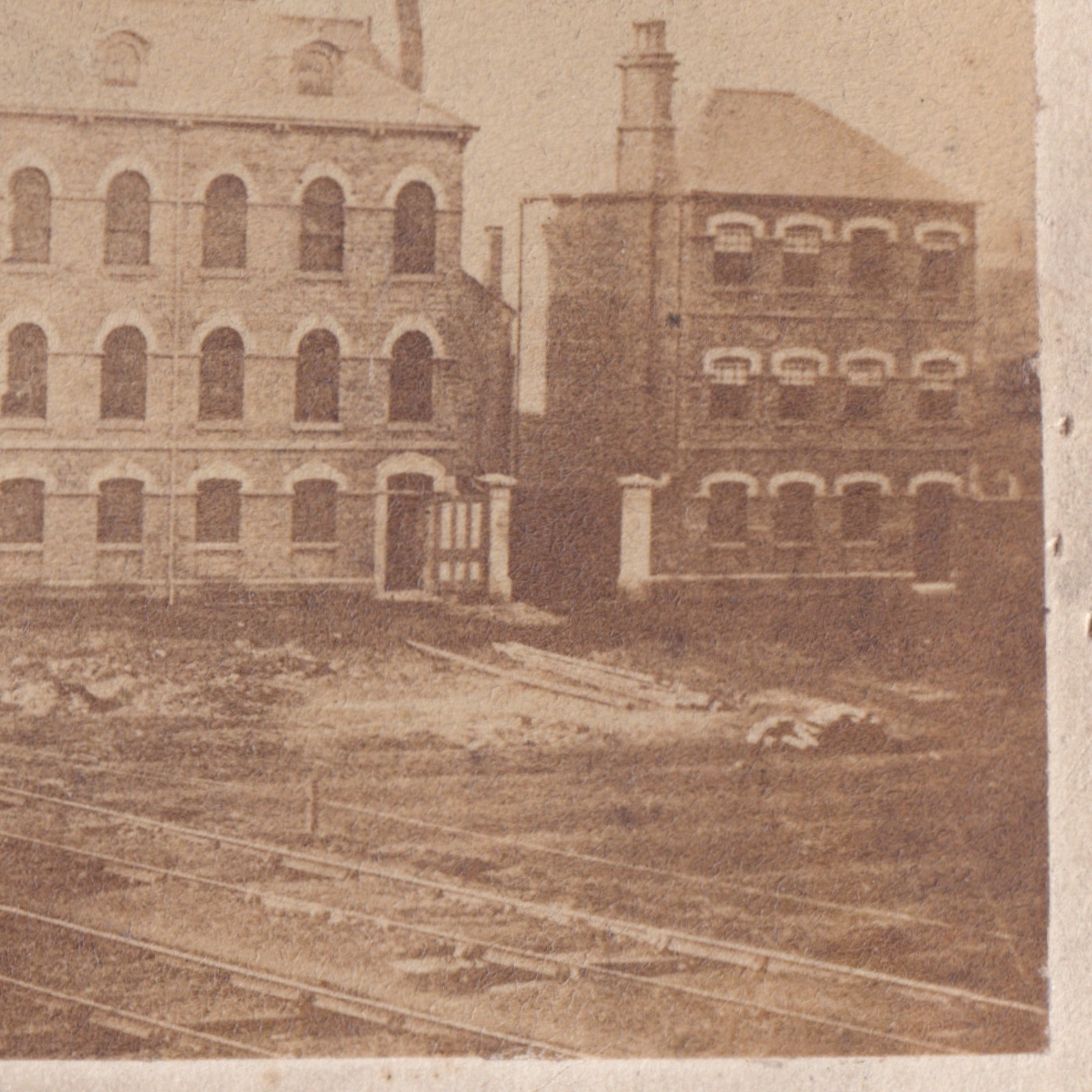 CDV: CDV: Unidentified Old Factory Industrial Building by a Railway Possibly.: catalogue image 10