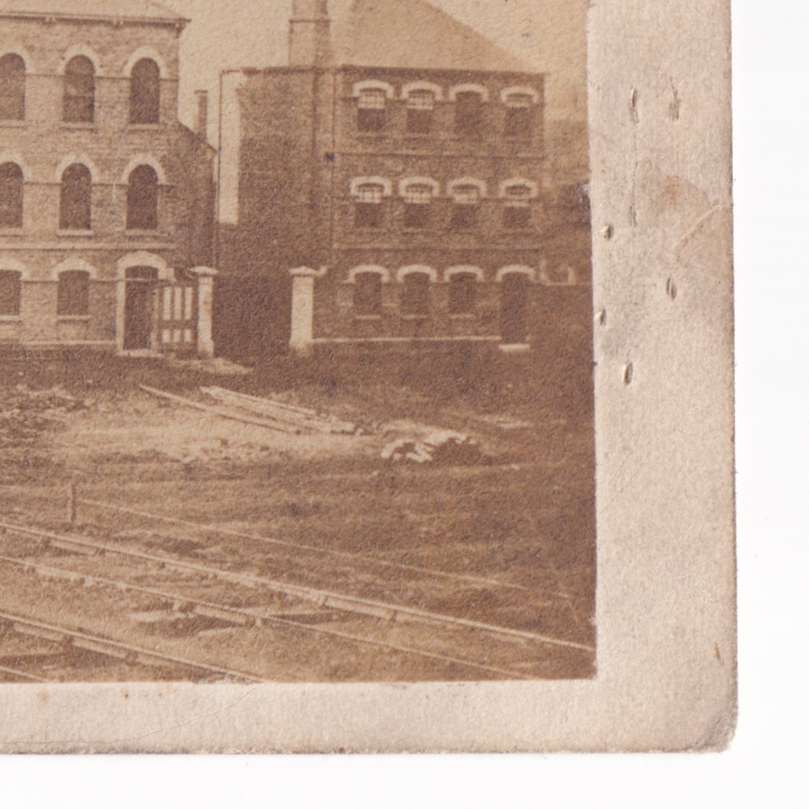 CDV: CDV: Unidentified Old Factory Industrial Building by a Railway Possibly.: catalogue image 14