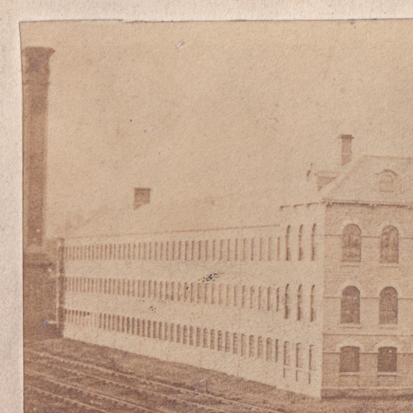 CDV: CDV: Unidentified Old Factory Industrial Building by a Railway Possibly.: catalogue image 2