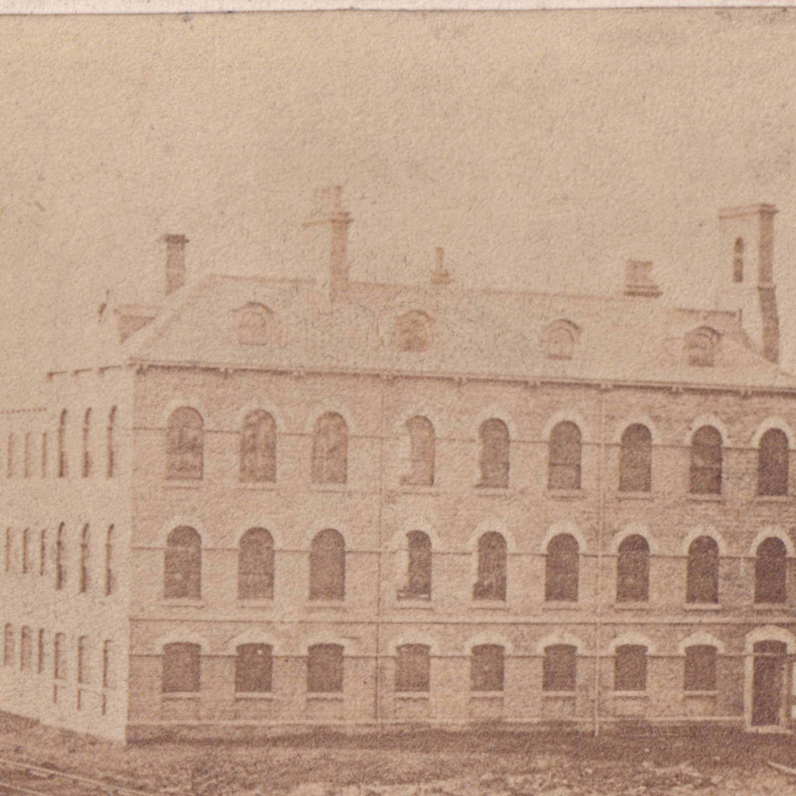 CDV: CDV: Unidentified Old Factory Industrial Building by a Railway Possibly.: catalogue image 3
