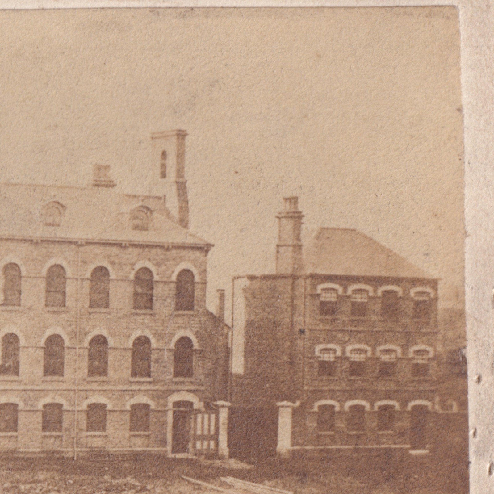 CDV: CDV: Unidentified Old Factory Industrial Building by a Railway Possibly.: catalogue image 4