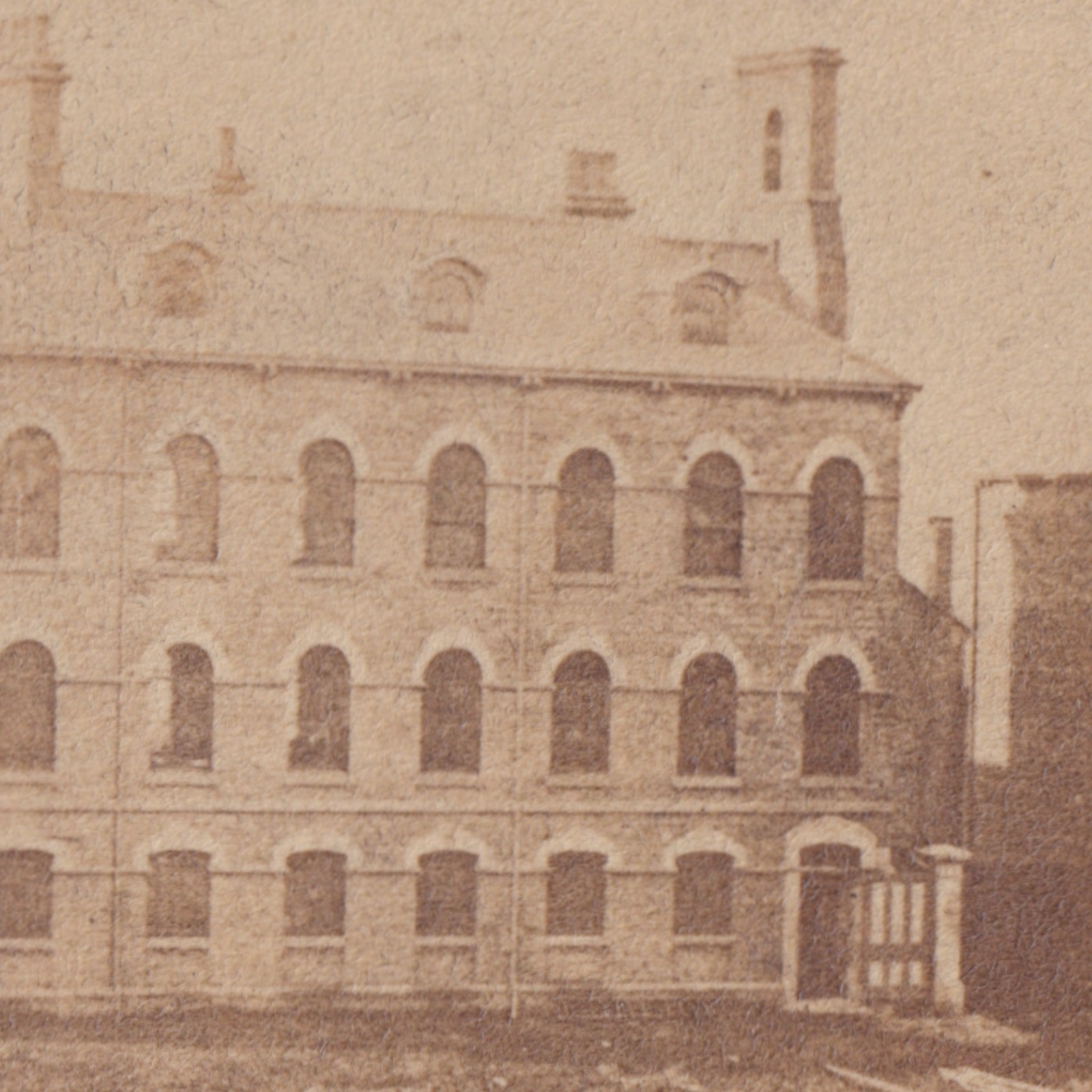 CDV: CDV: Unidentified Old Factory Industrial Building by a Railway Possibly.: catalogue image 6