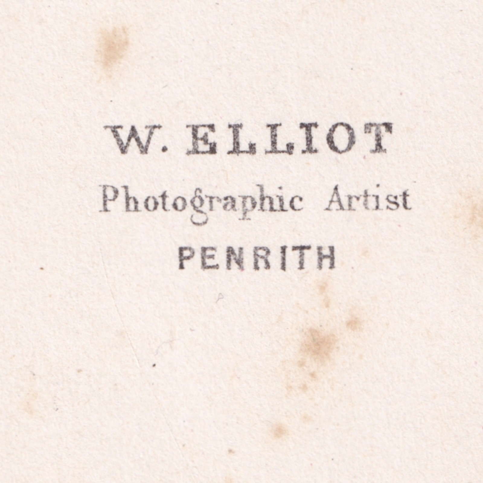 CDV: CDV: W. Elliot Card, Penrith. Possibly Henderson Family. Child with Man.: catalogue image 16