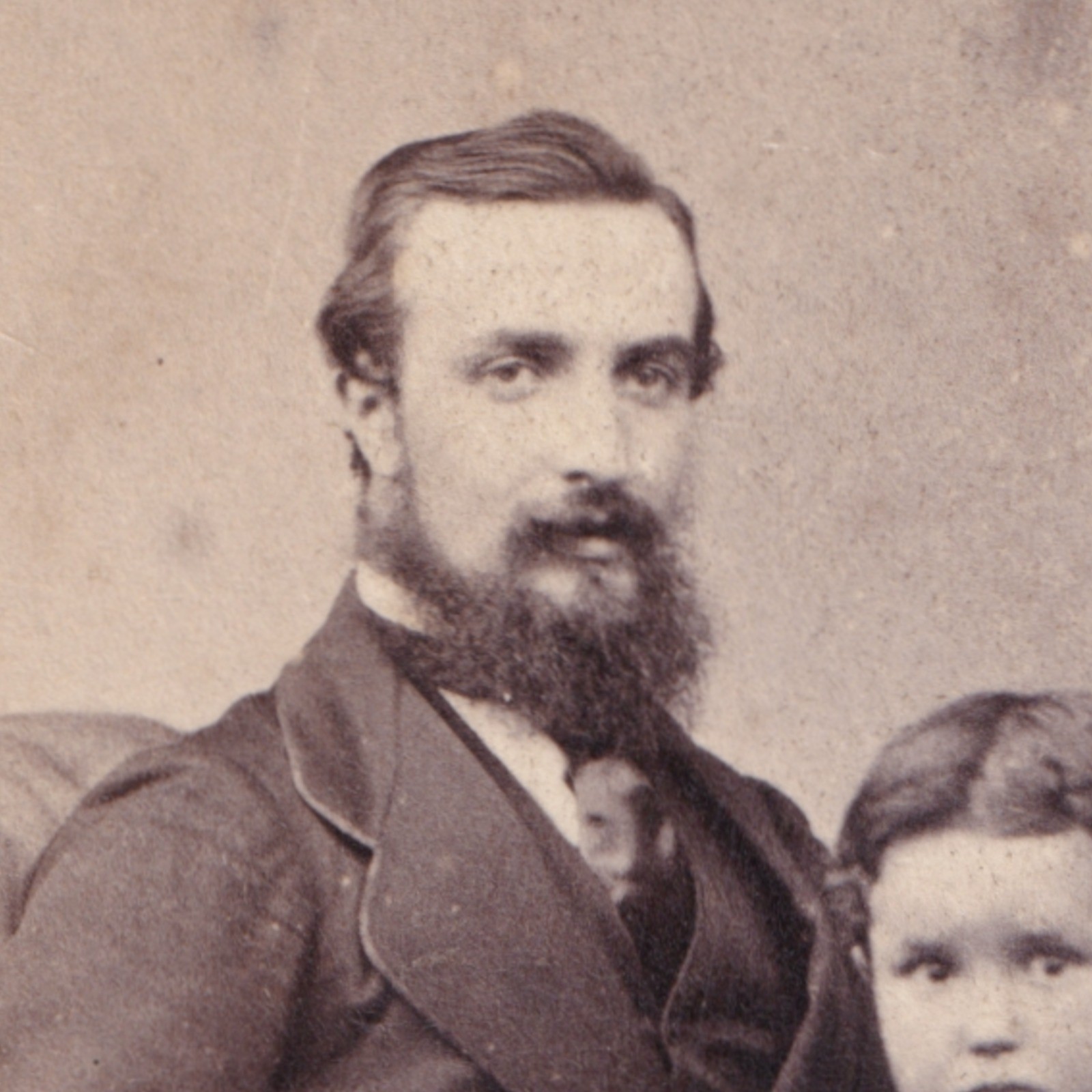 CDV: CDV: W. Elliot Card, Penrith. Possibly Henderson Family. Child with Man.: catalogue image 2