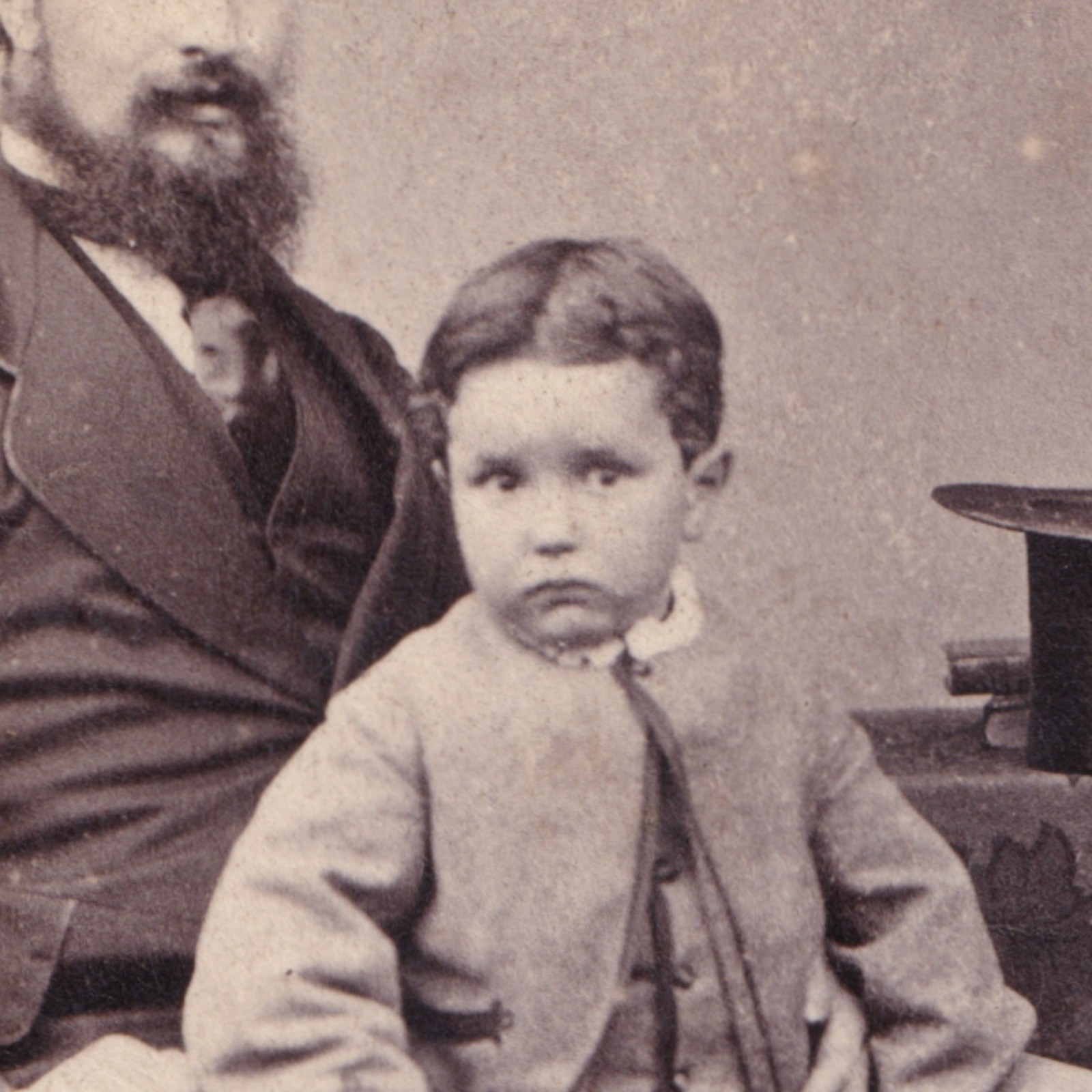 CDV: CDV: W. Elliot Card, Penrith. Possibly Henderson Family. Child with Man.: catalogue image 3