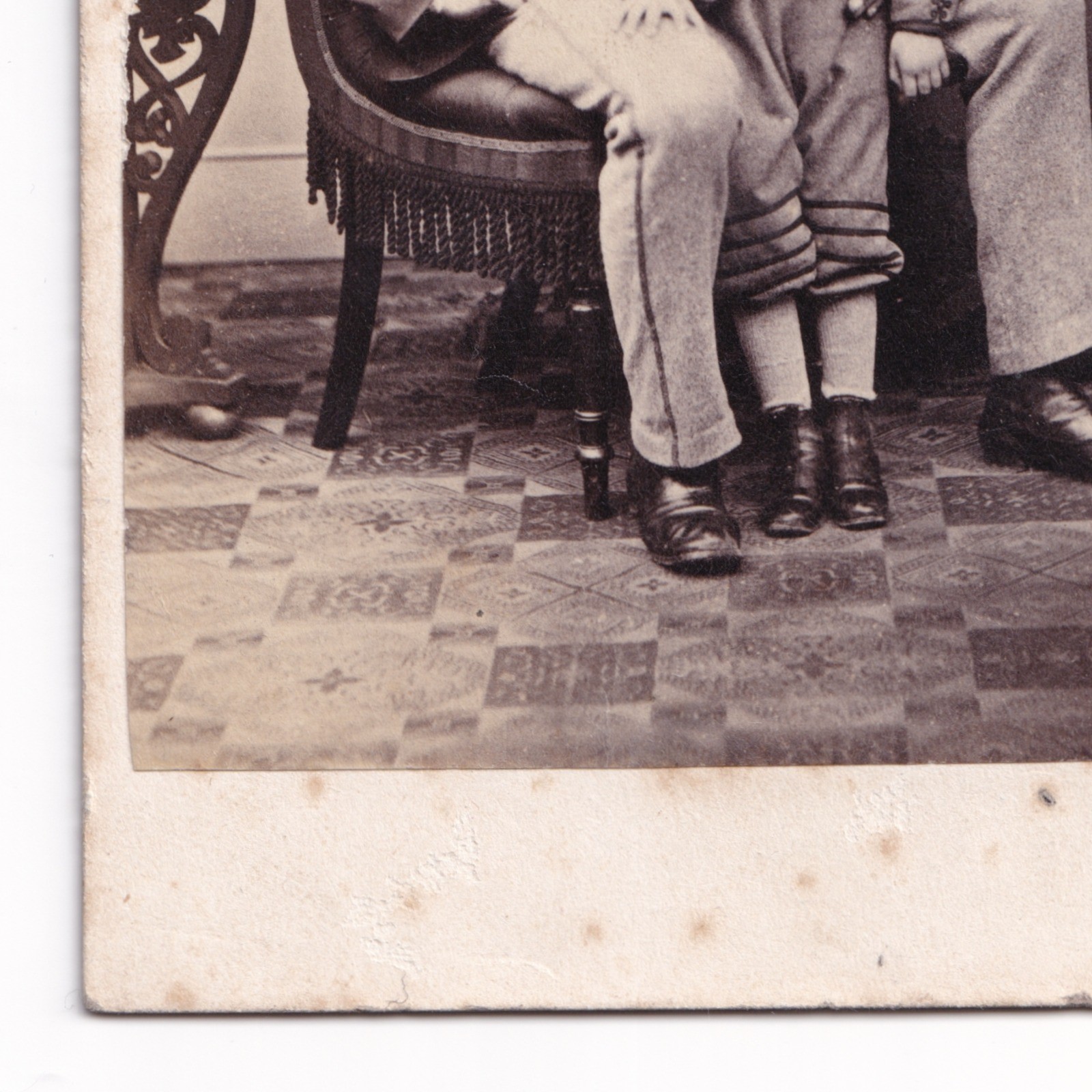 CDV: CDV: W. Elliot Card, Penrith. Possibly Henderson Family. Child with Man.: catalogue image 9