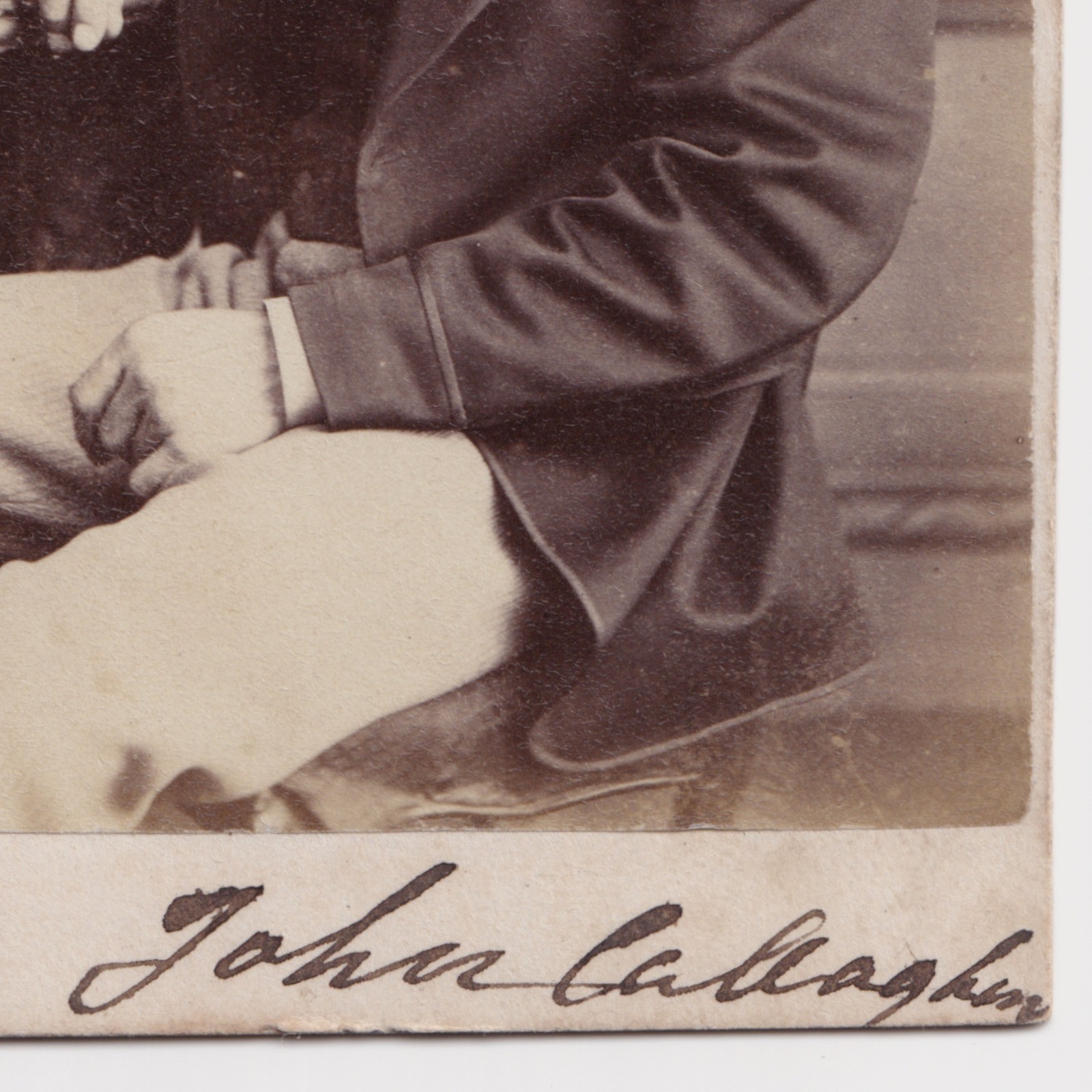 CDV: CDV: W. New Card, Brompton Road. Seated Man, Possibly a John Callaghan.: catalogue image 3