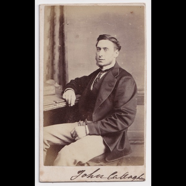CDV: CDV: W. New Card, Brompton Road. Seated Man, Possibly a John Callaghan.: catalogue image 1