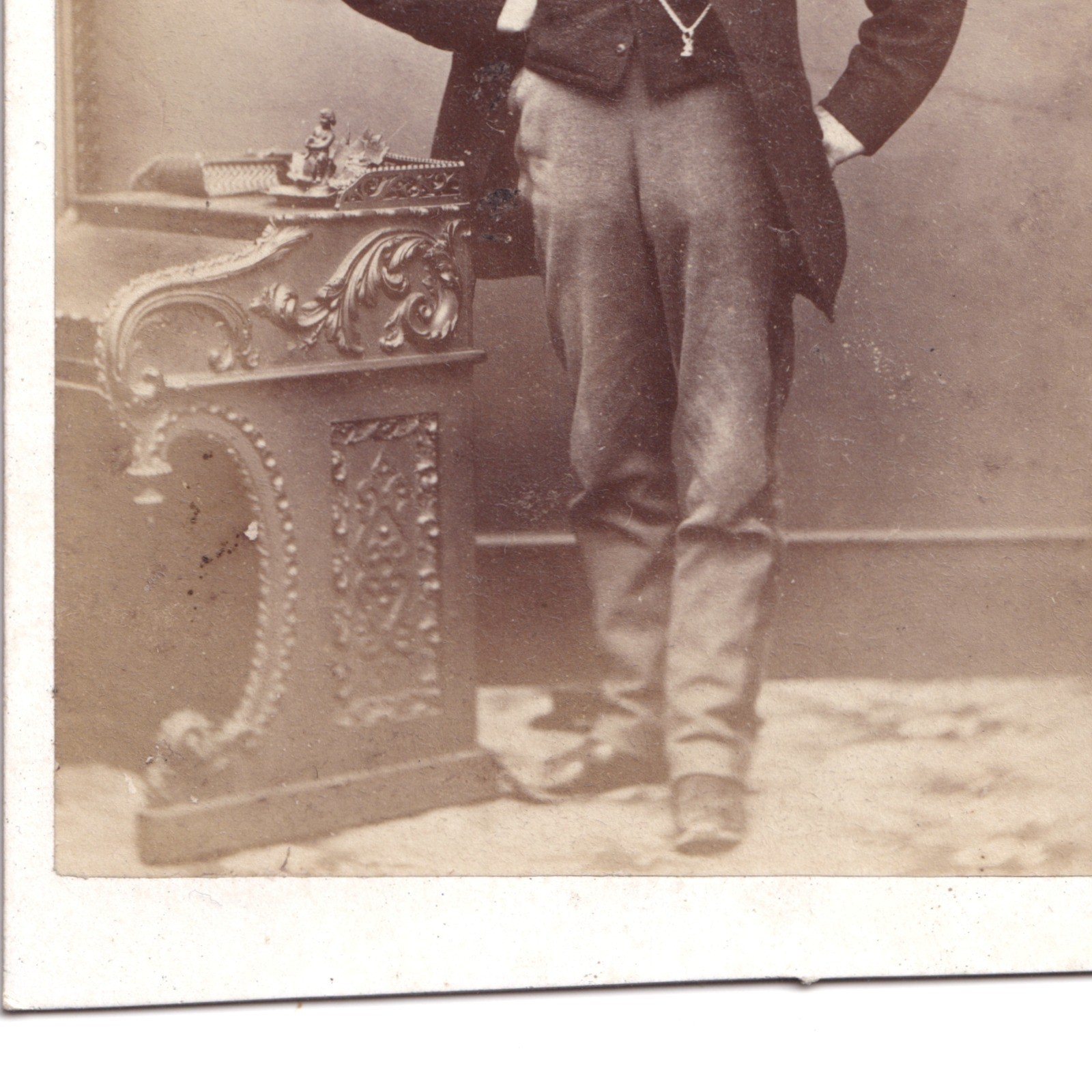 CDV: CDV: W. Nichols & Sons Card, Cambridge. Smart Man, Bushy Mutton Chops Beard.: catalogue image 10