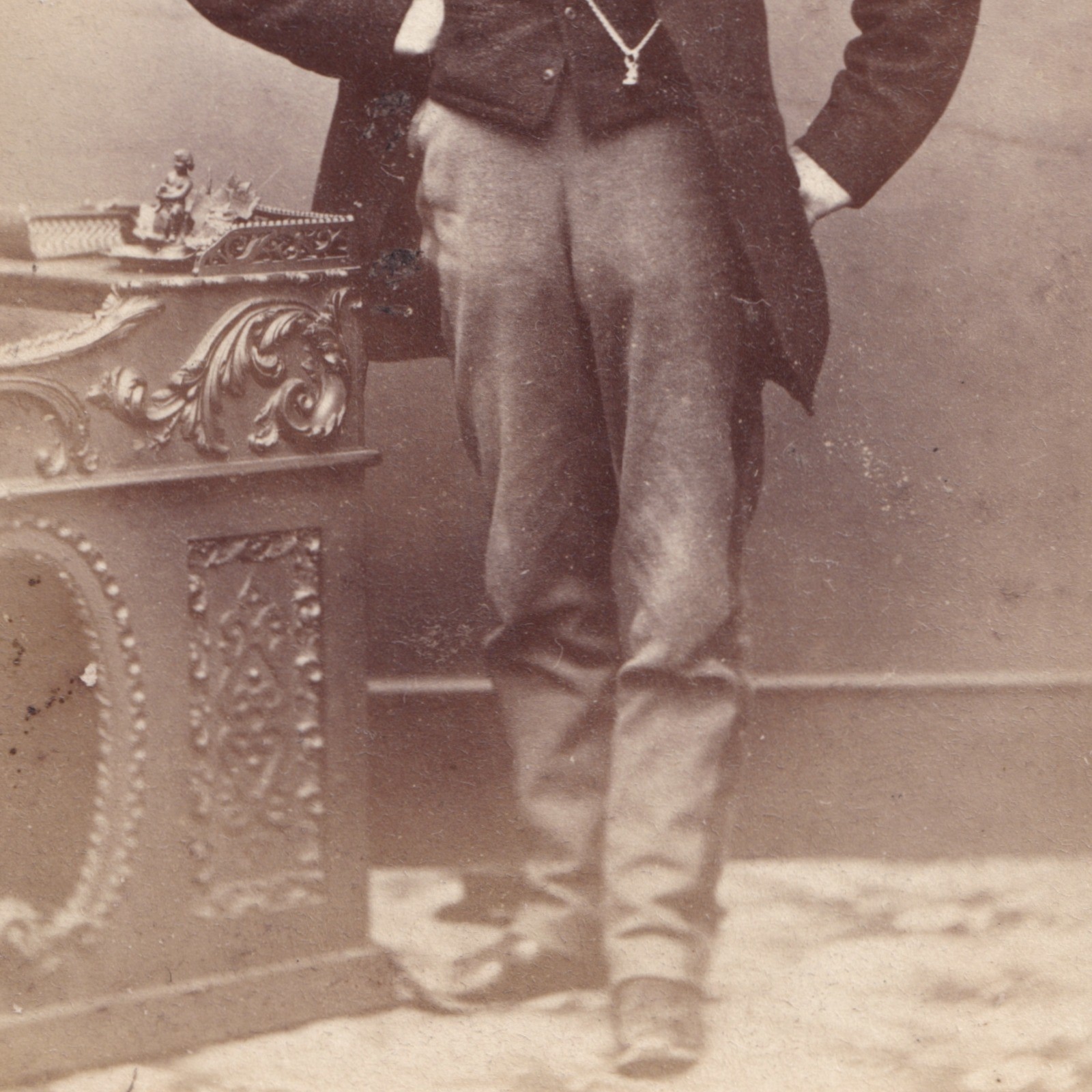 CDV: CDV: W. Nichols & Sons Card, Cambridge. Smart Man, Bushy Mutton Chops Beard.: catalogue image 4