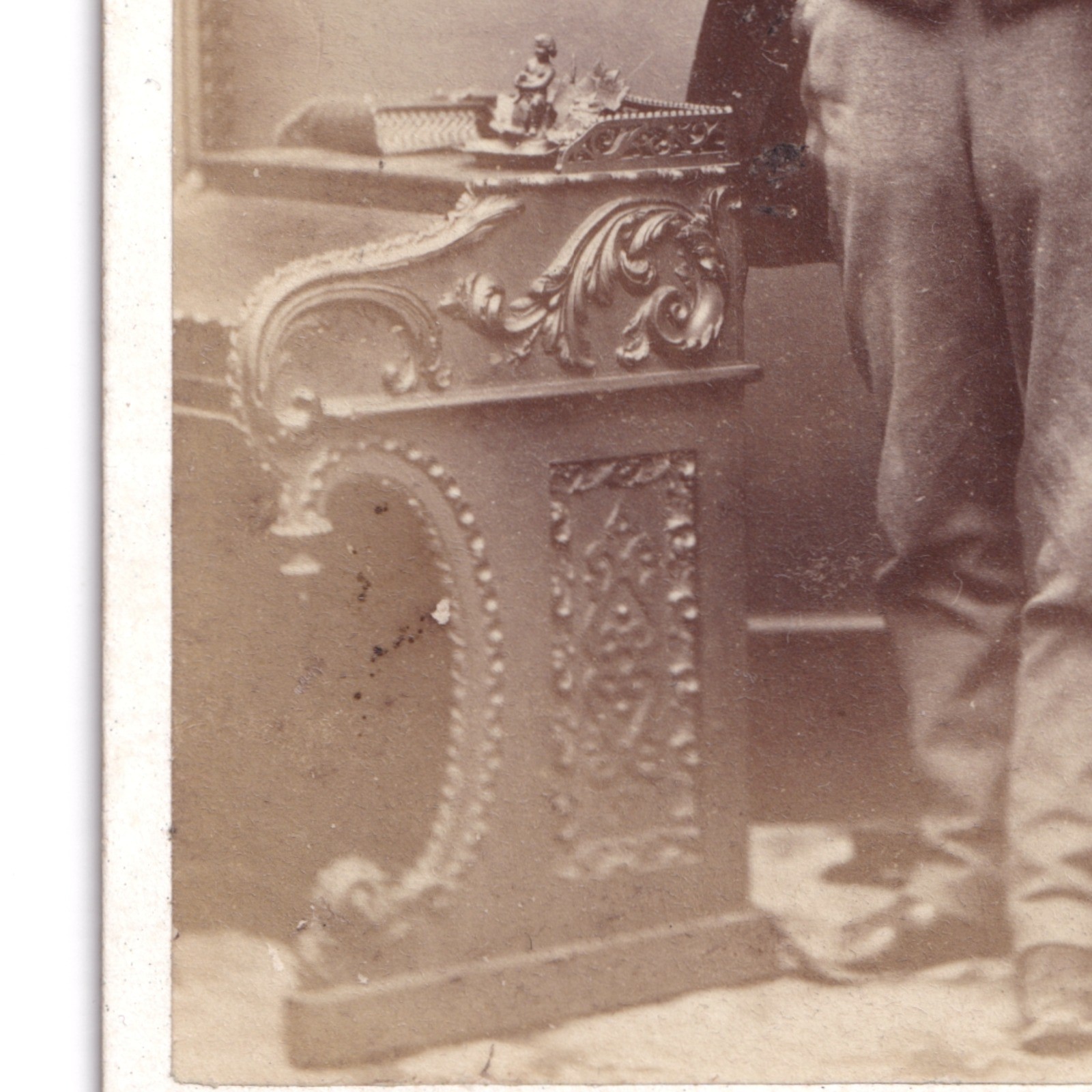 CDV: CDV: W. Nichols & Sons Card, Cambridge. Smart Man, Bushy Mutton Chops Beard.: catalogue image 5