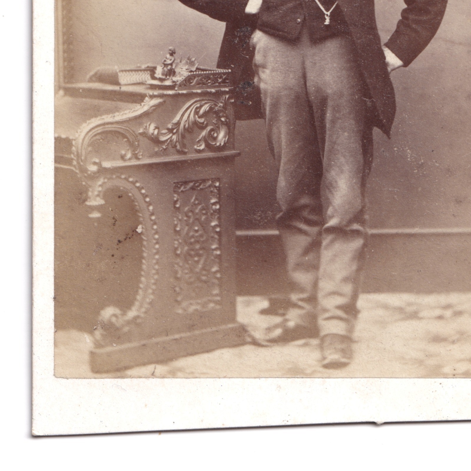CDV: CDV: W. Nichols & Sons Card, Cambridge. Smart Man, Bushy Mutton Chops Beard.: catalogue image 8