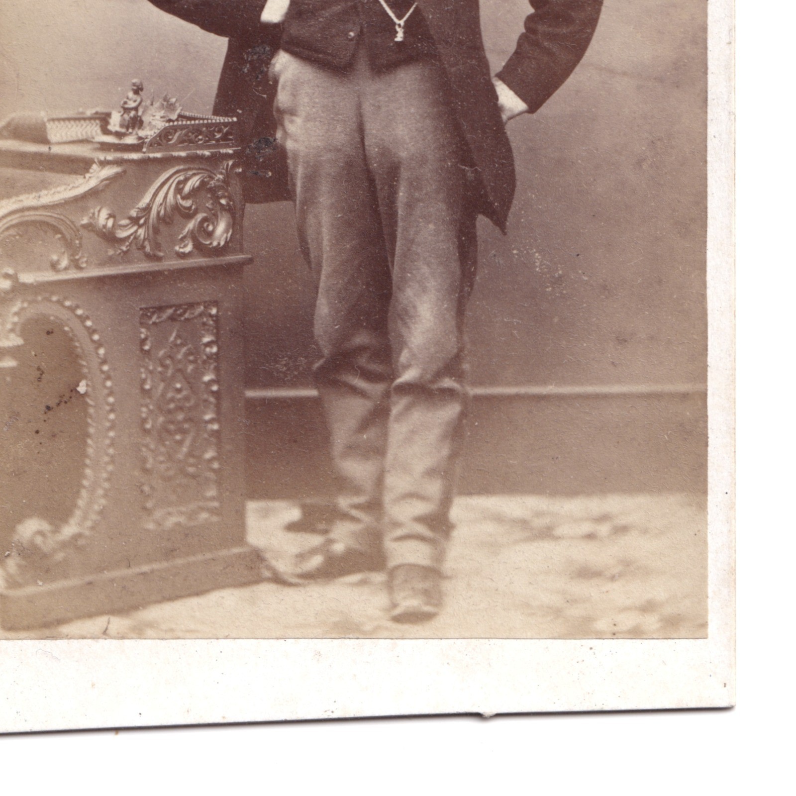 CDV: CDV: W. Nichols & Sons Card, Cambridge. Smart Man, Bushy Mutton Chops Beard.: catalogue image 9