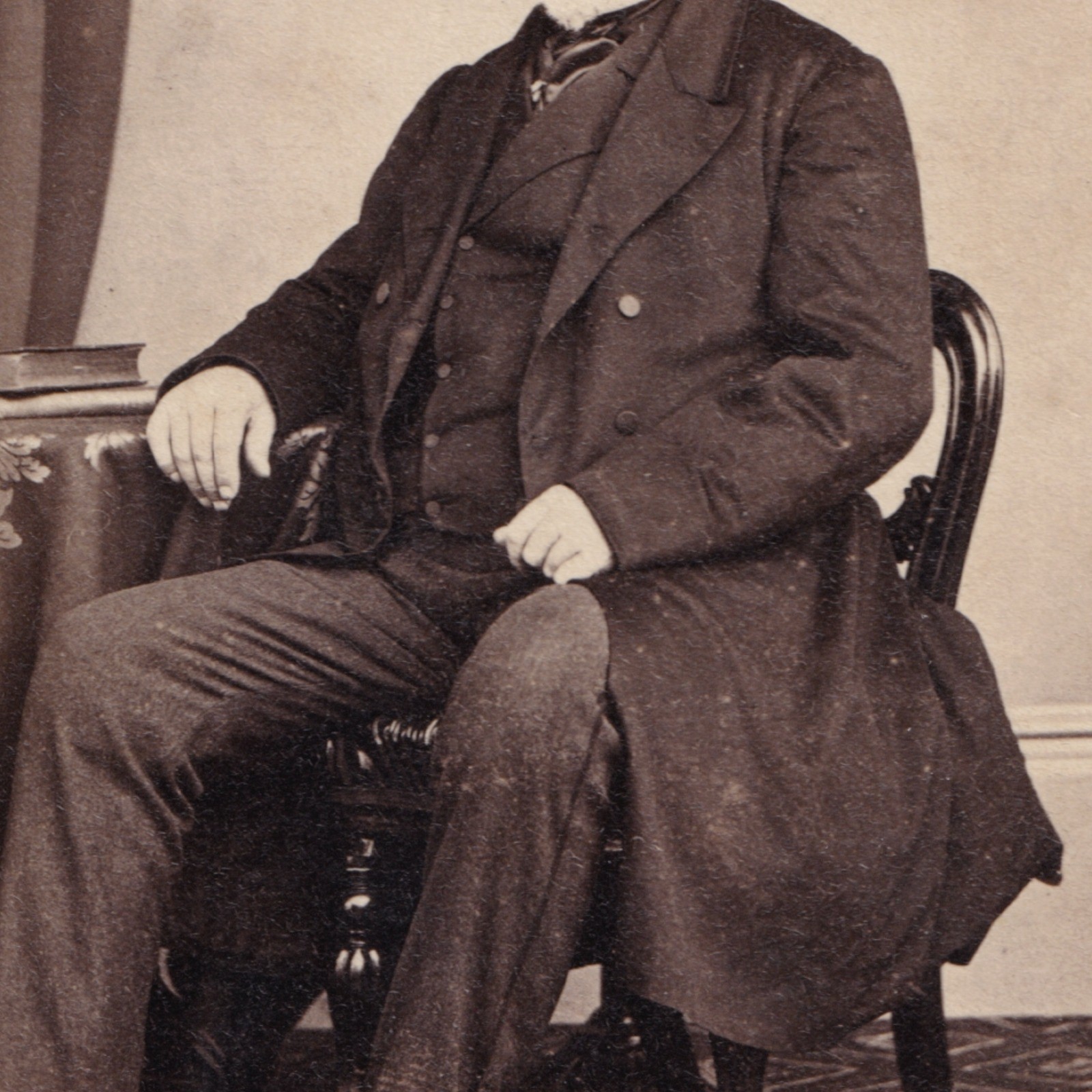 CDV: CDV: W. Spanton Card, Bury St Edmunds. Older Seated Man. Smartly Dressed.: catalogue image 10