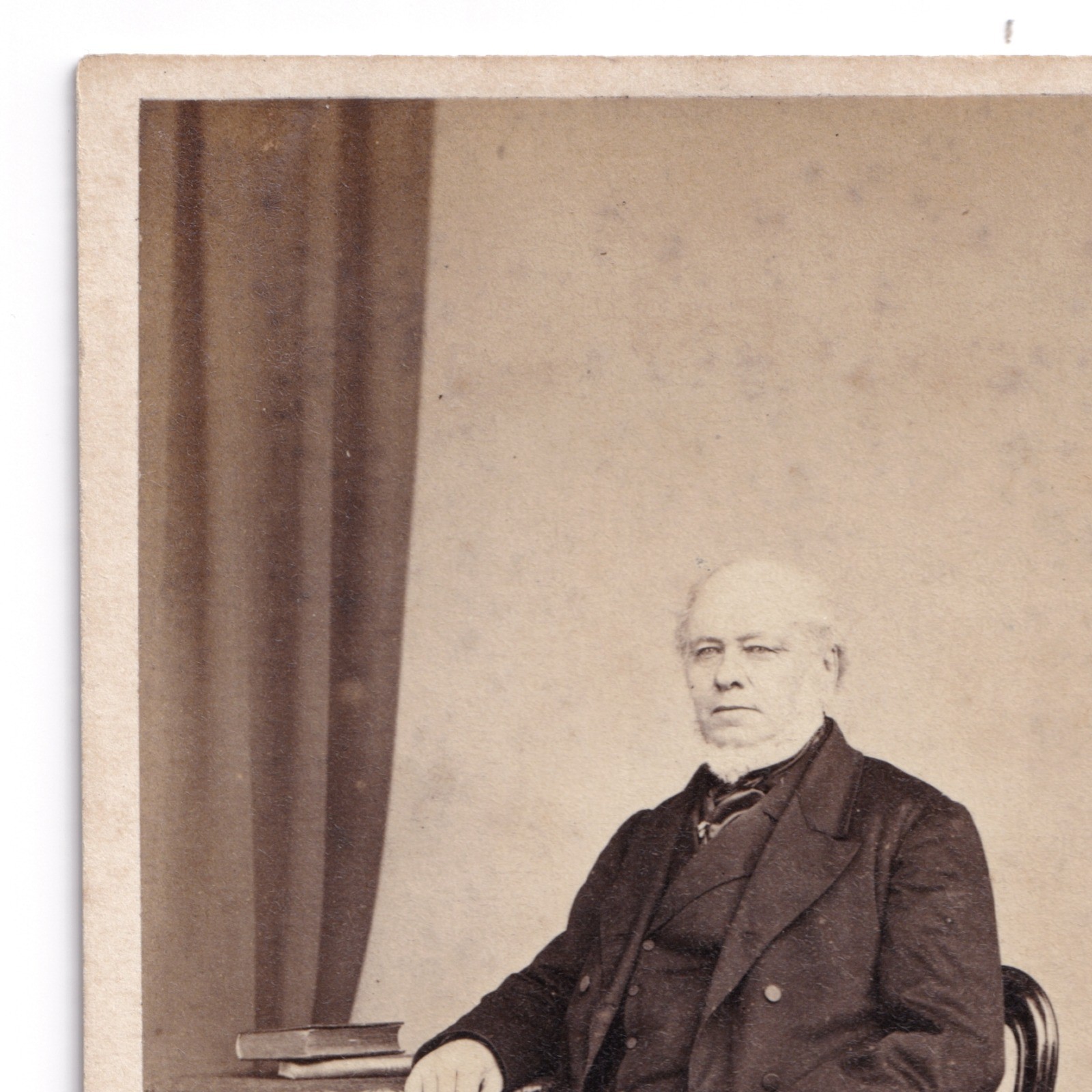 CDV: CDV: W. Spanton Card, Bury St Edmunds. Older Seated Man. Smartly Dressed.: catalogue image 4