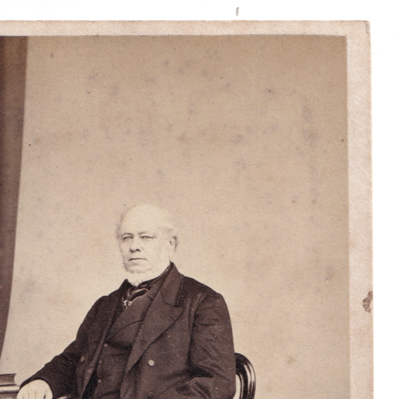 CDV: CDV: W. Spanton Card, Bury St Edmunds. Older Seated Man. Smartly Dressed.: catalogue image 5