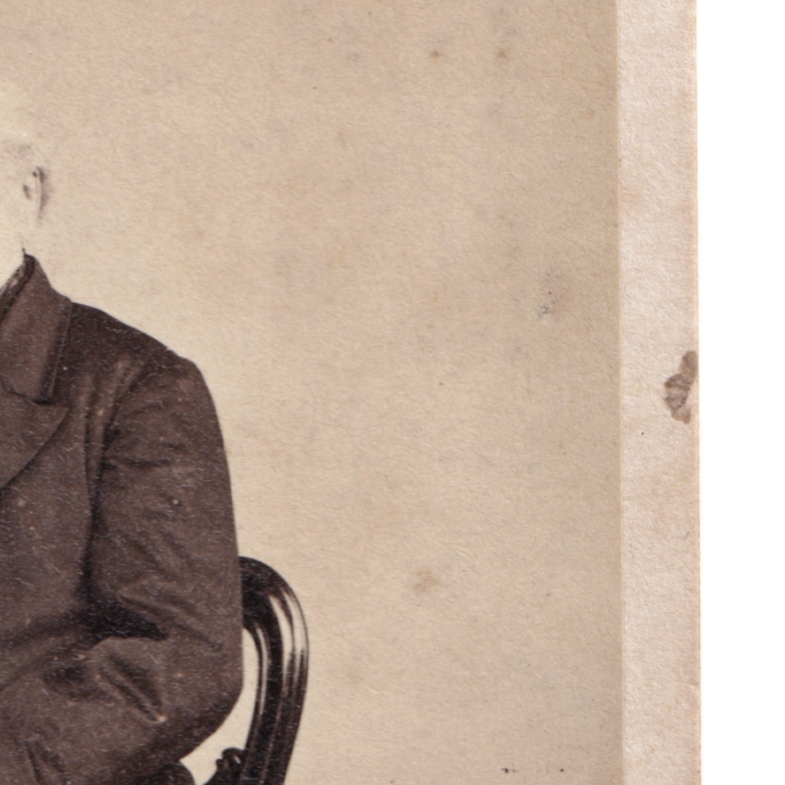 CDV: CDV: W. Spanton Card, Bury St Edmunds. Older Seated Man. Smartly Dressed.: catalogue image 6