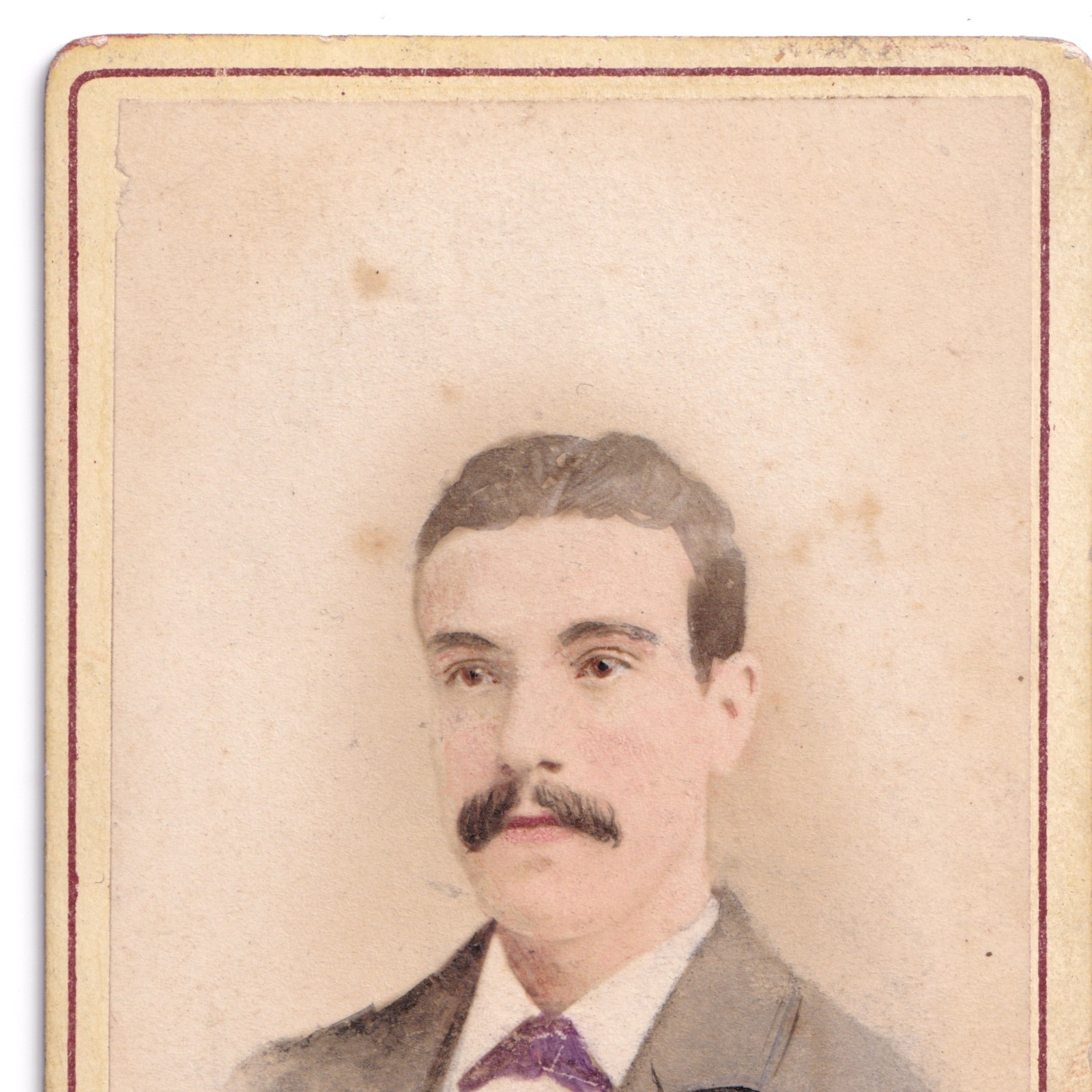 CDV: CDV: Young Man, Colour Tinted, Nastrowsky, Paton & Co Card.: catalogue image 3