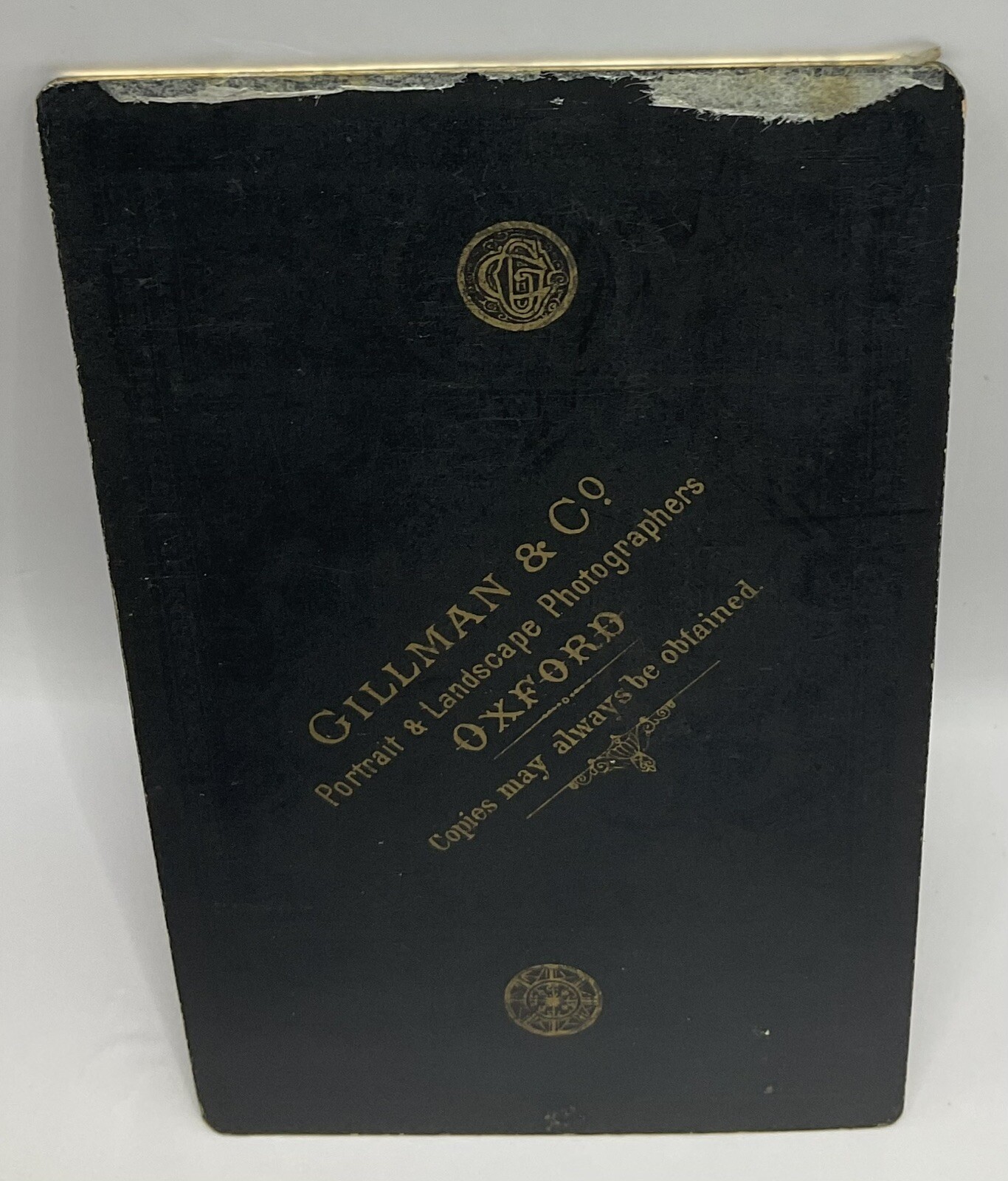 CDV: CDV Young Man Wearing Wire-Framed Spectacles, Gillman & Co, Oxford Card.: catalogue image 3