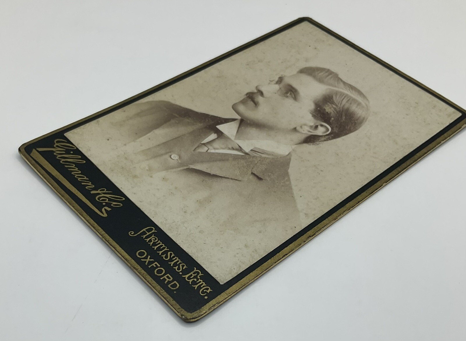 CDV: CDV Young Man Wearing Wire-Framed Spectacles, Gillman & Co, Oxford Card.: catalogue image 5