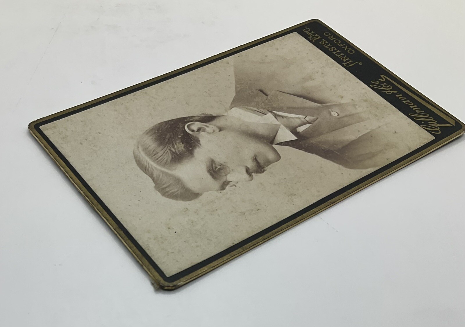 CDV: CDV Young Man Wearing Wire-Framed Spectacles, Gillman & Co, Oxford Card.: catalogue image 7