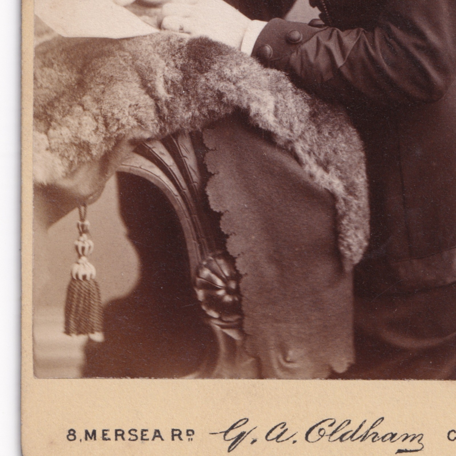 CDV: CDV: Young Woman, Pulled-Back Hair, Braided. G. A. Oldham, Colchester Card.: catalogue image 10