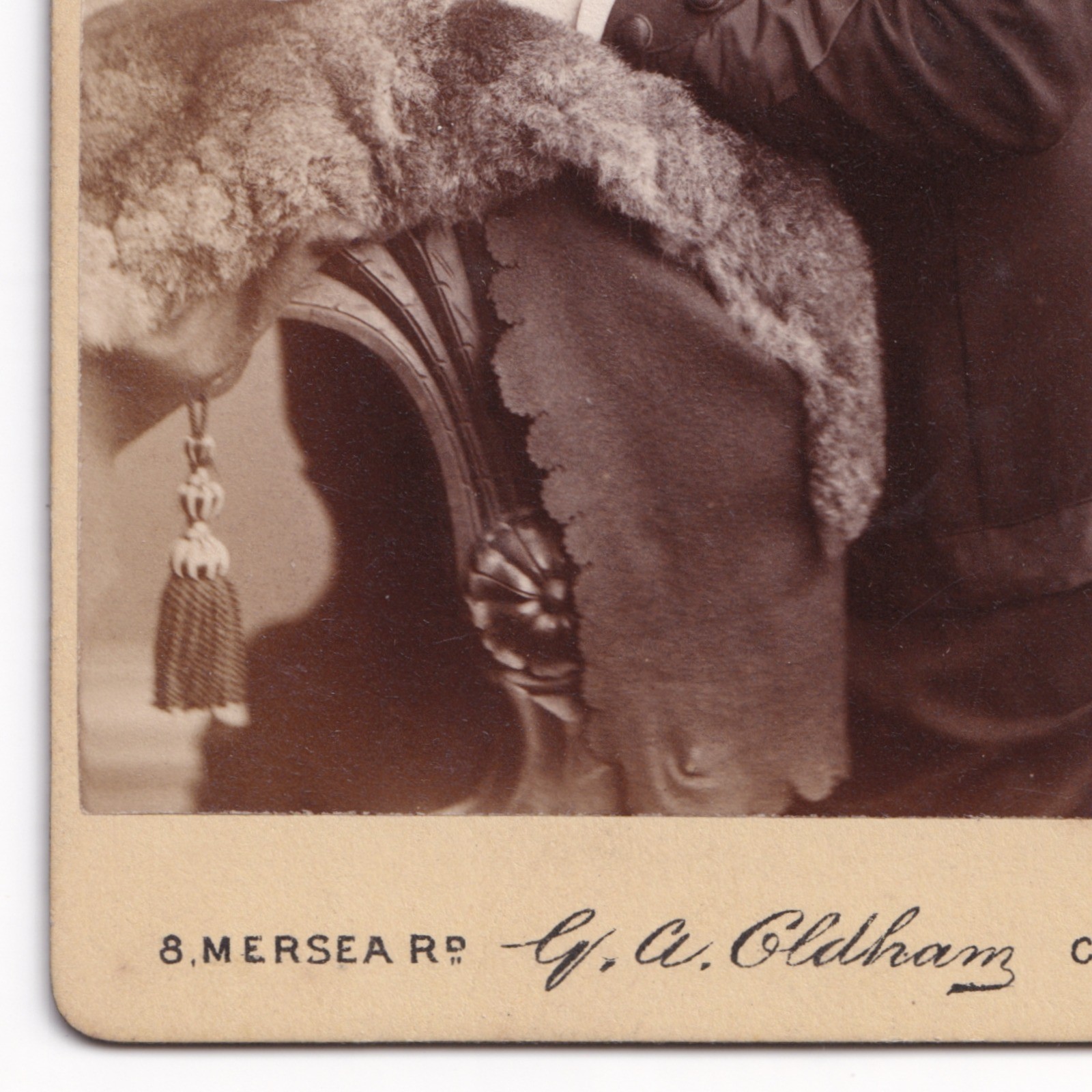 CDV: CDV: Young Woman, Pulled-Back Hair, Braided. G. A. Oldham, Colchester Card.: catalogue image 11