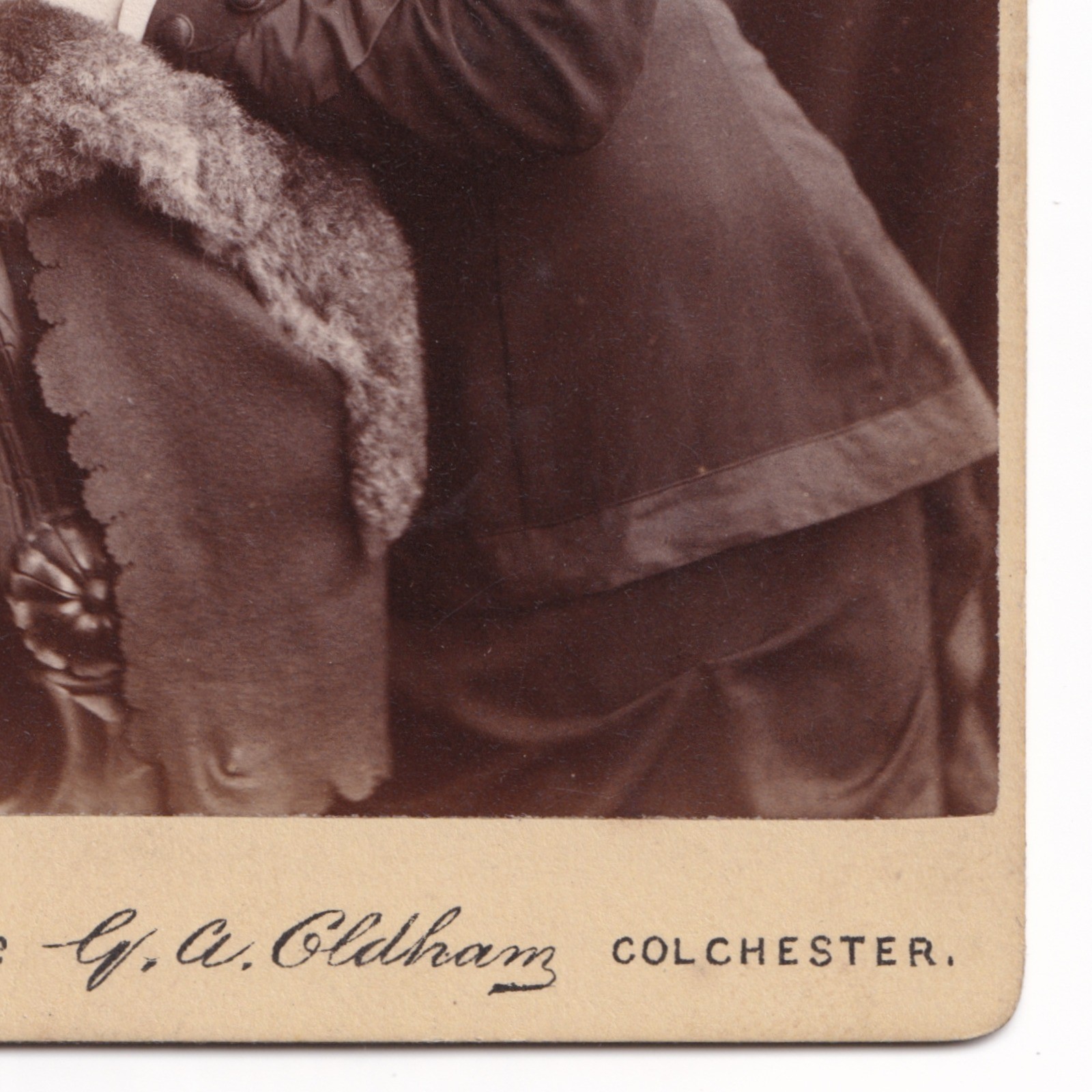 CDV: CDV: Young Woman, Pulled-Back Hair, Braided. G. A. Oldham, Colchester Card.: catalogue image 12